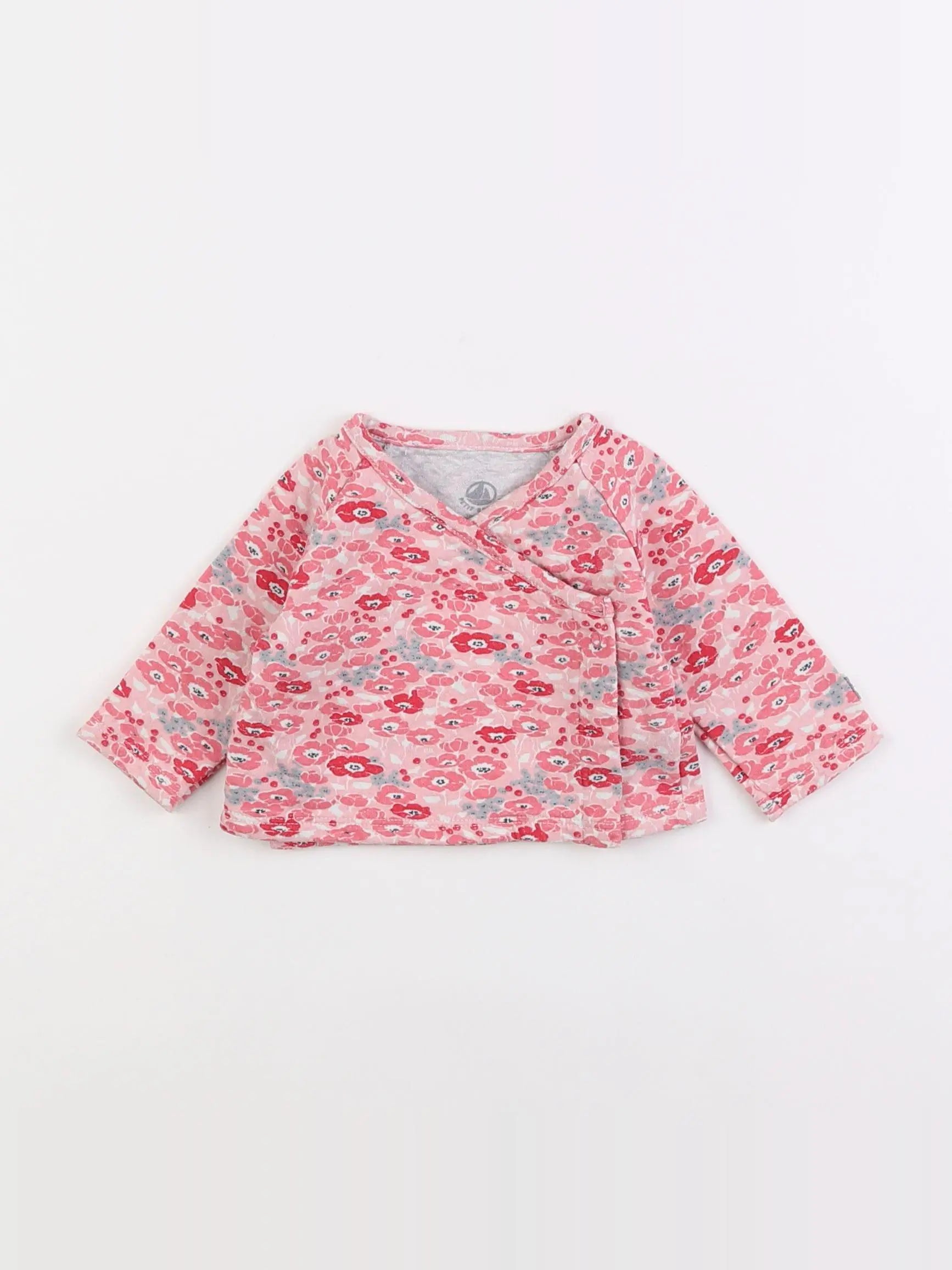 Petit Bateau - sweat rose - 3 mois