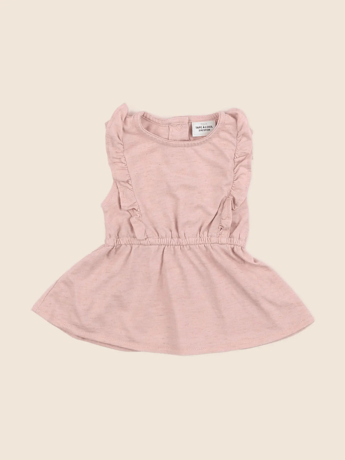 Tape à l'oeil - robe rose - 3 mois