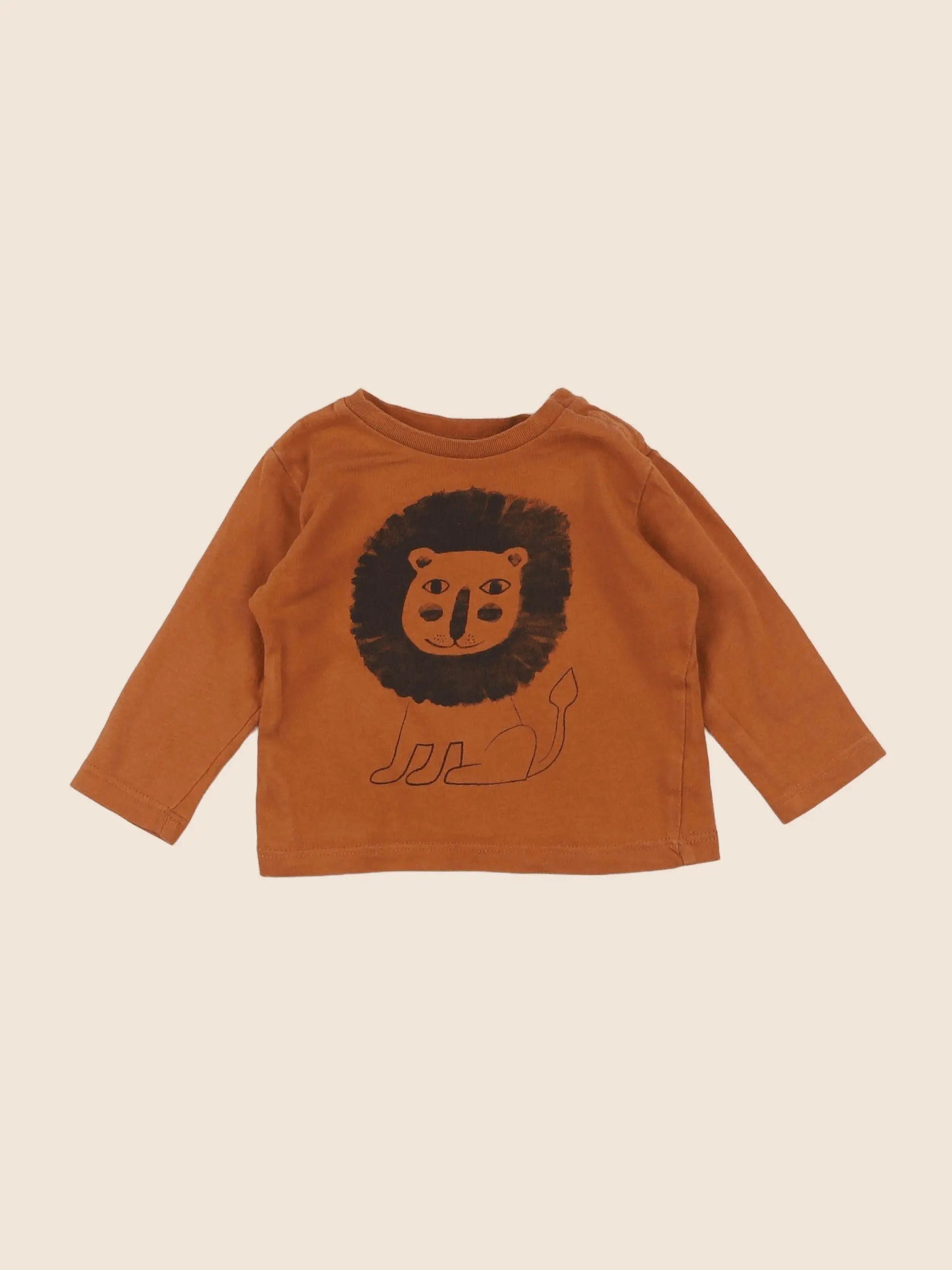 Boutchou - tee-shirt marron - 6 mois