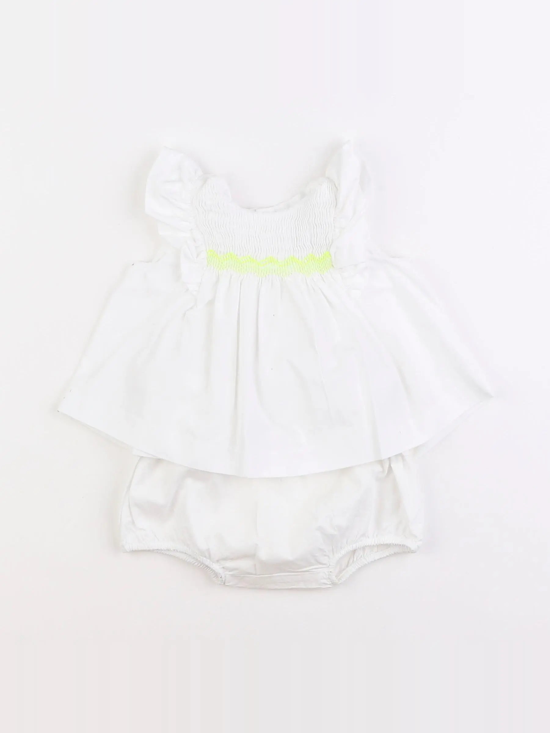 Jacadi - ensemble blanc - 6 mois