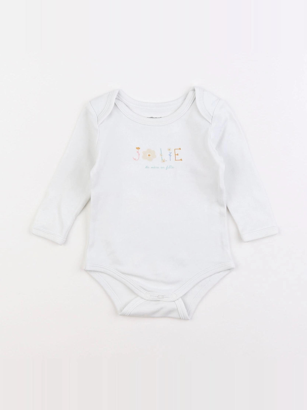 Vertbaudet - body blanc - 6 mois