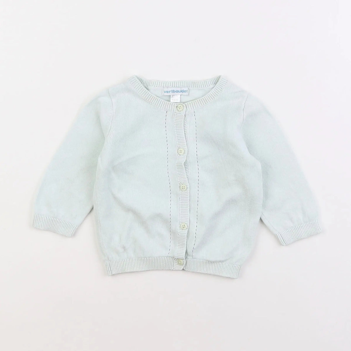 Vertbaudet - gilet vert - 6 mois