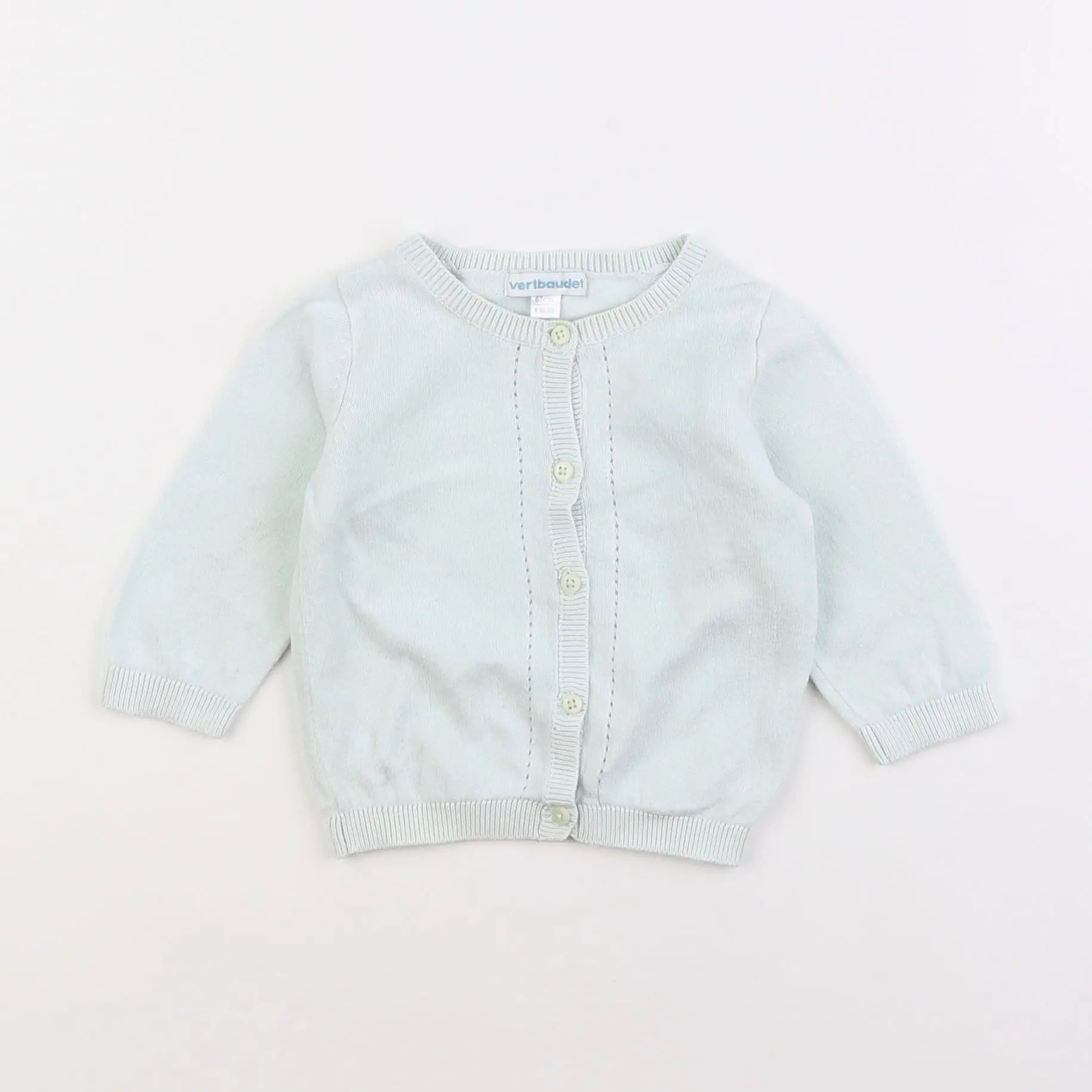 Vertbaudet - gilet vert - 6 mois