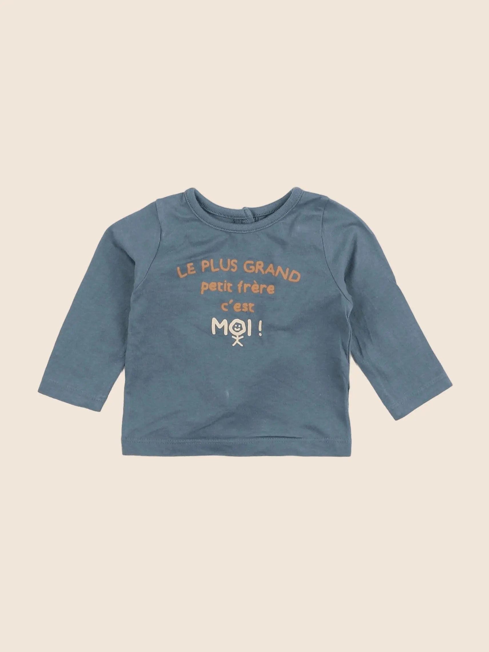 Vertbaudet - tee-shirt vert - 3 mois