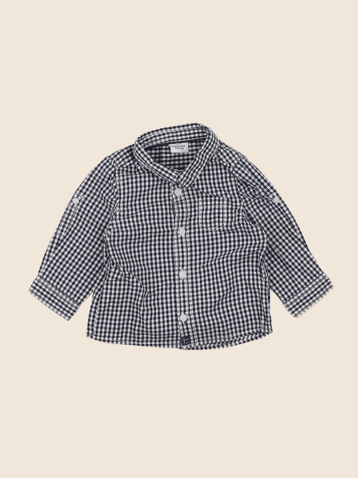 Tape à l'oeil - chemise noir - 9 mois