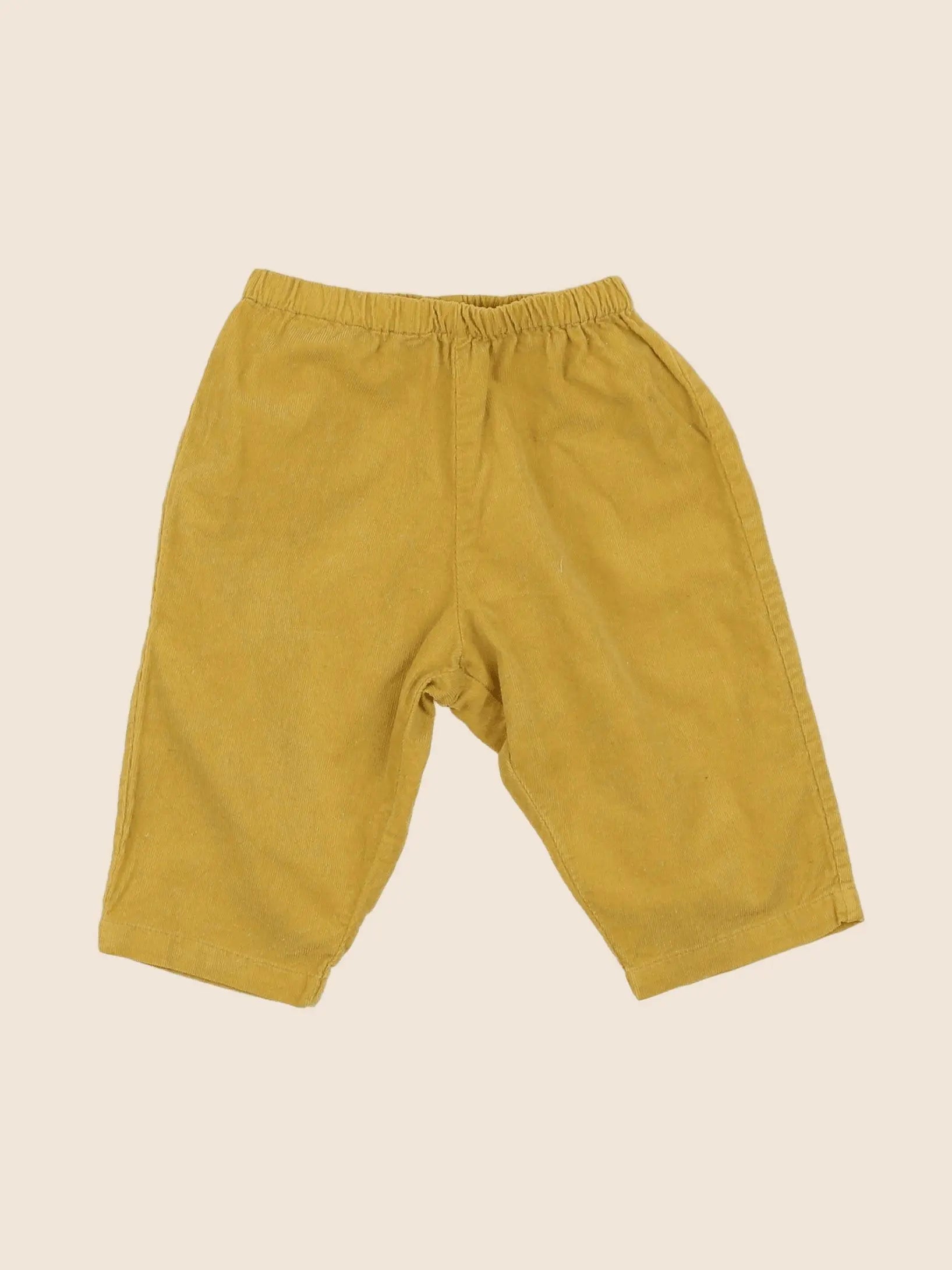 Bonton - pantalon jaune - 6 mois