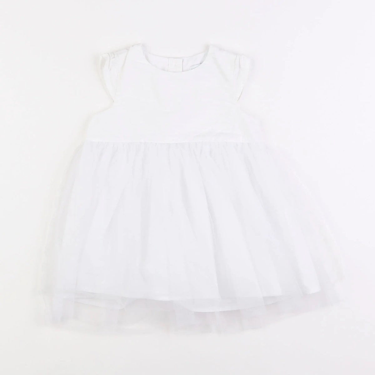 Vertbaudet - robe blanc - 18 mois