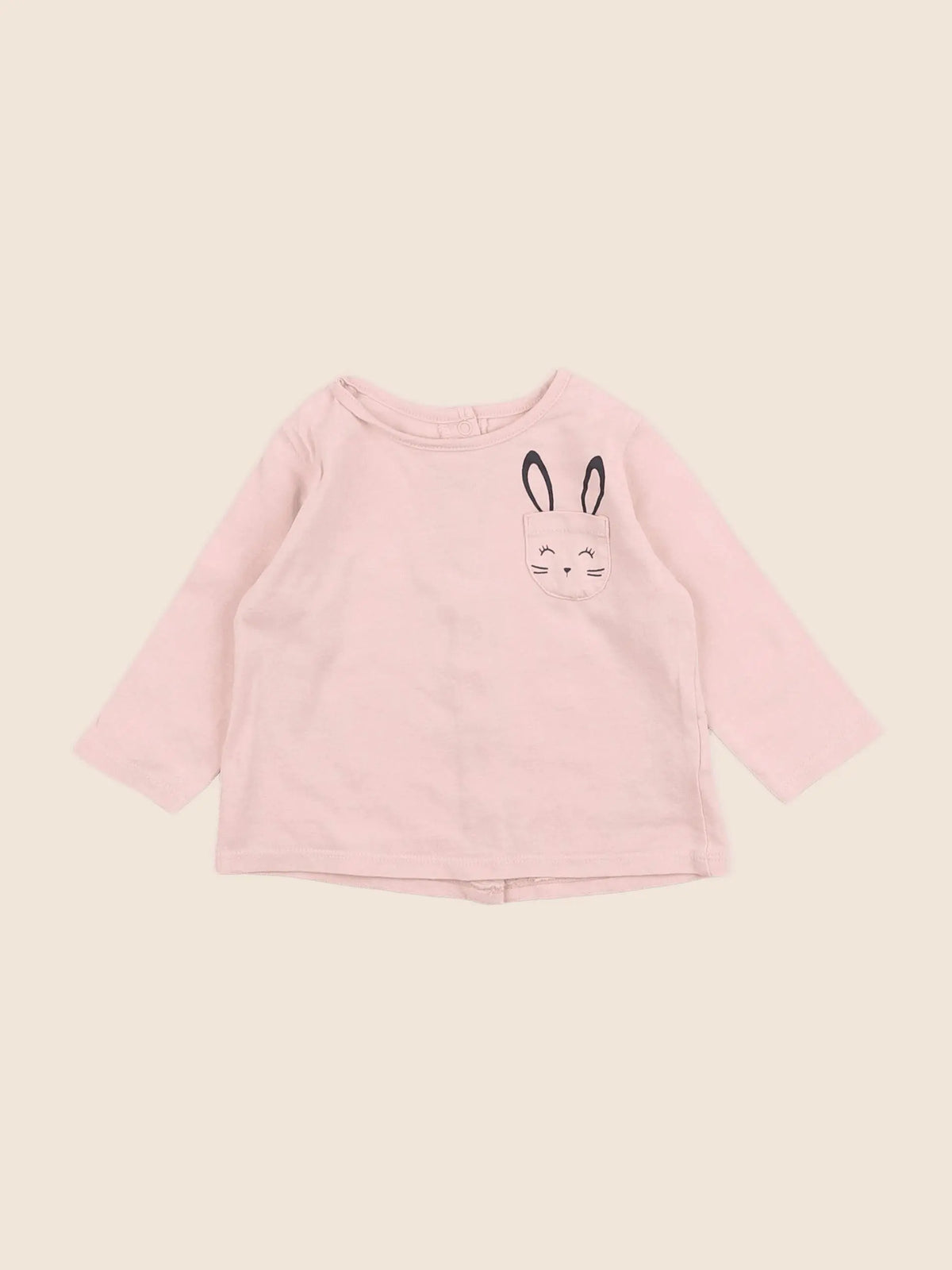 Vertbaudet - tee-shirt rose - 6 mois