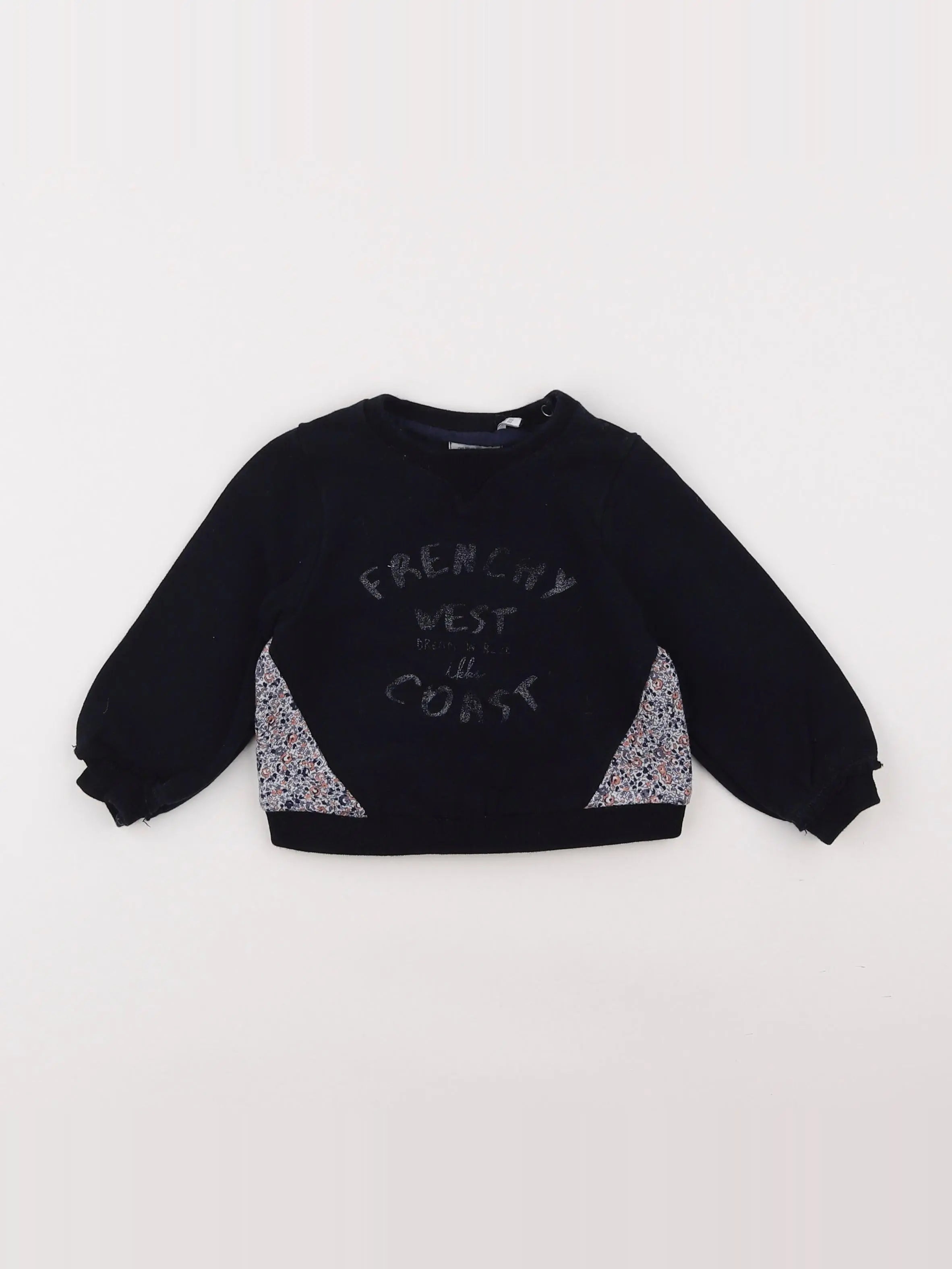 IKKS - sweat bleu - 18 mois