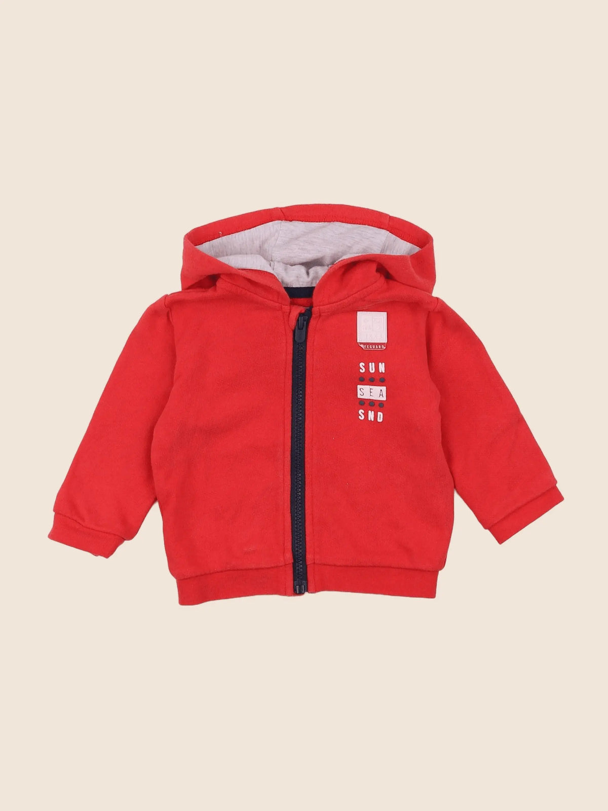 IKKS - sweat rouge - 6 mois