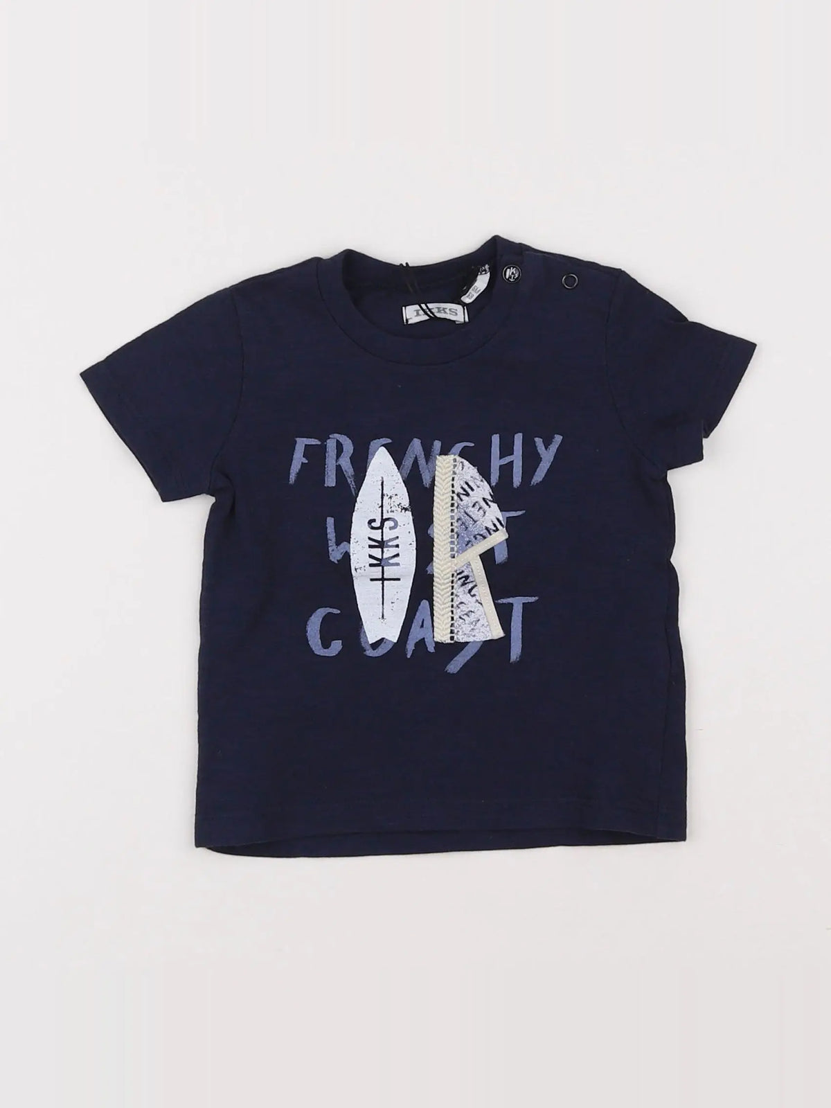 IKKS - tee-shirt bleu - 6 mois