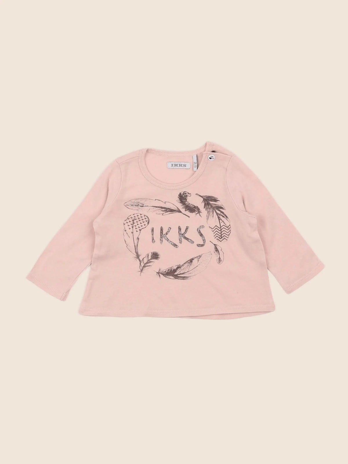 IKKS - tee-shirt rose - 3 mois