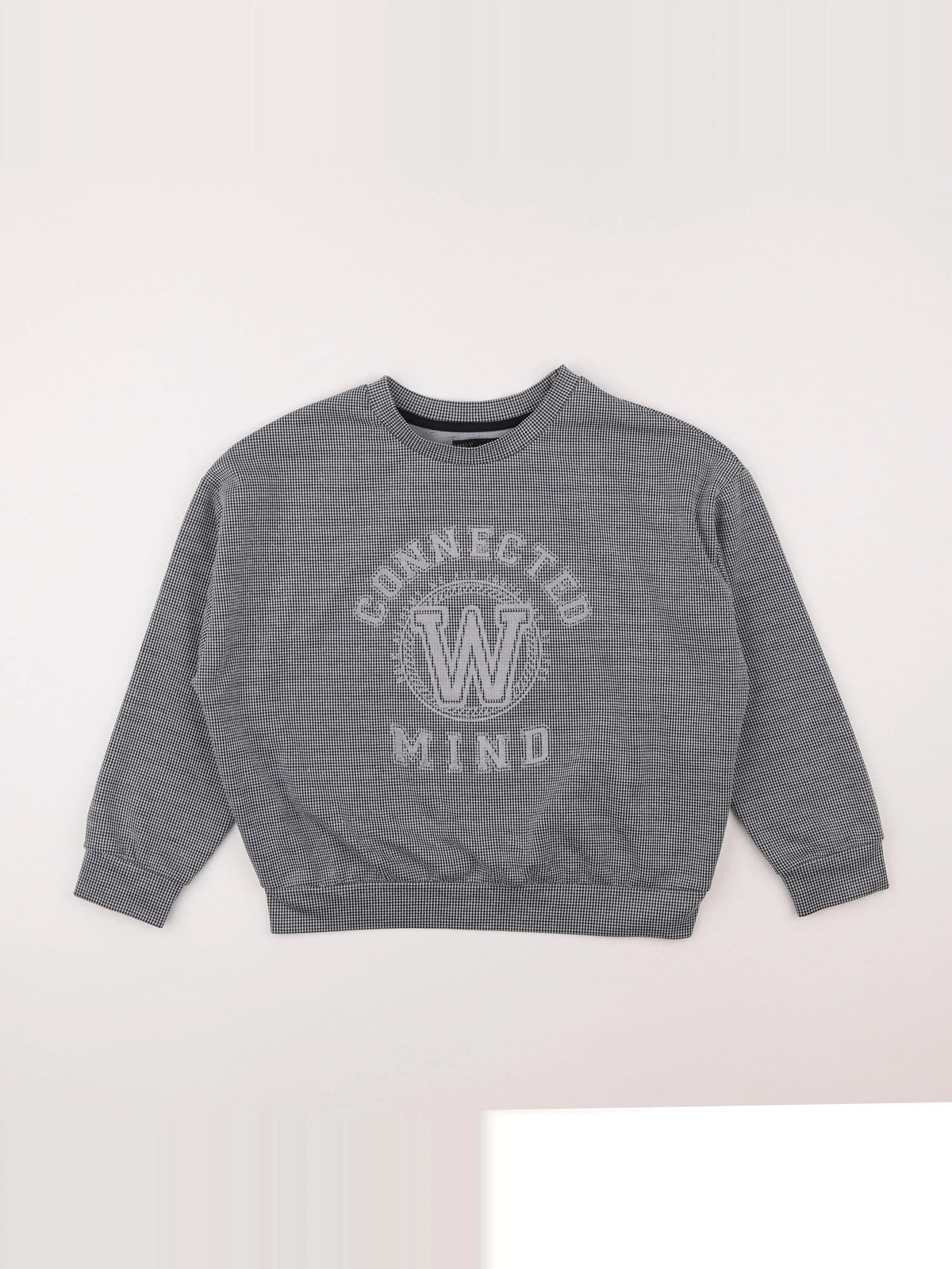 IKKS - sweat blanc, noir - 10 ans