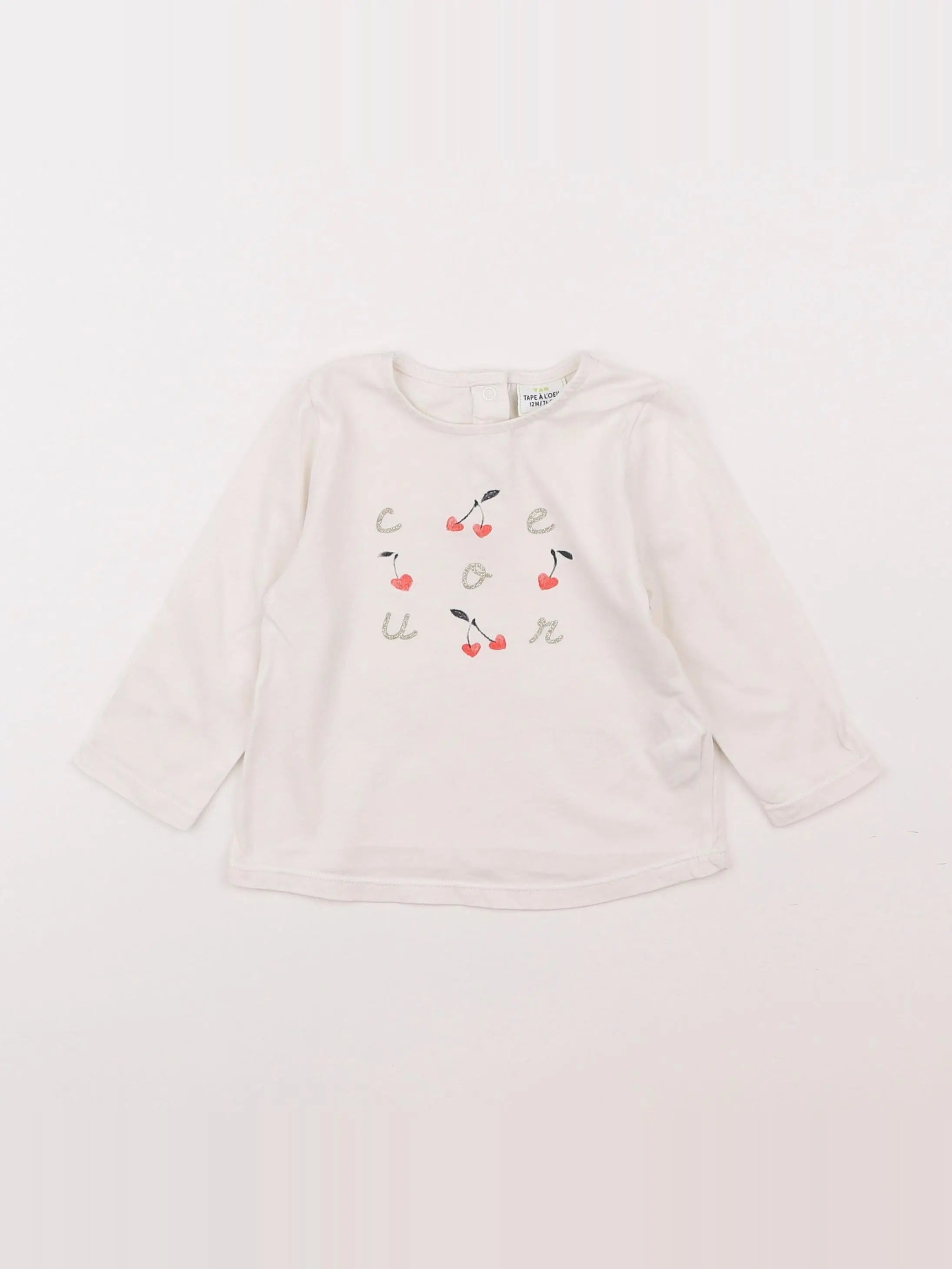 Tape à l'oeil - tee-shirt blanc - 12 mois