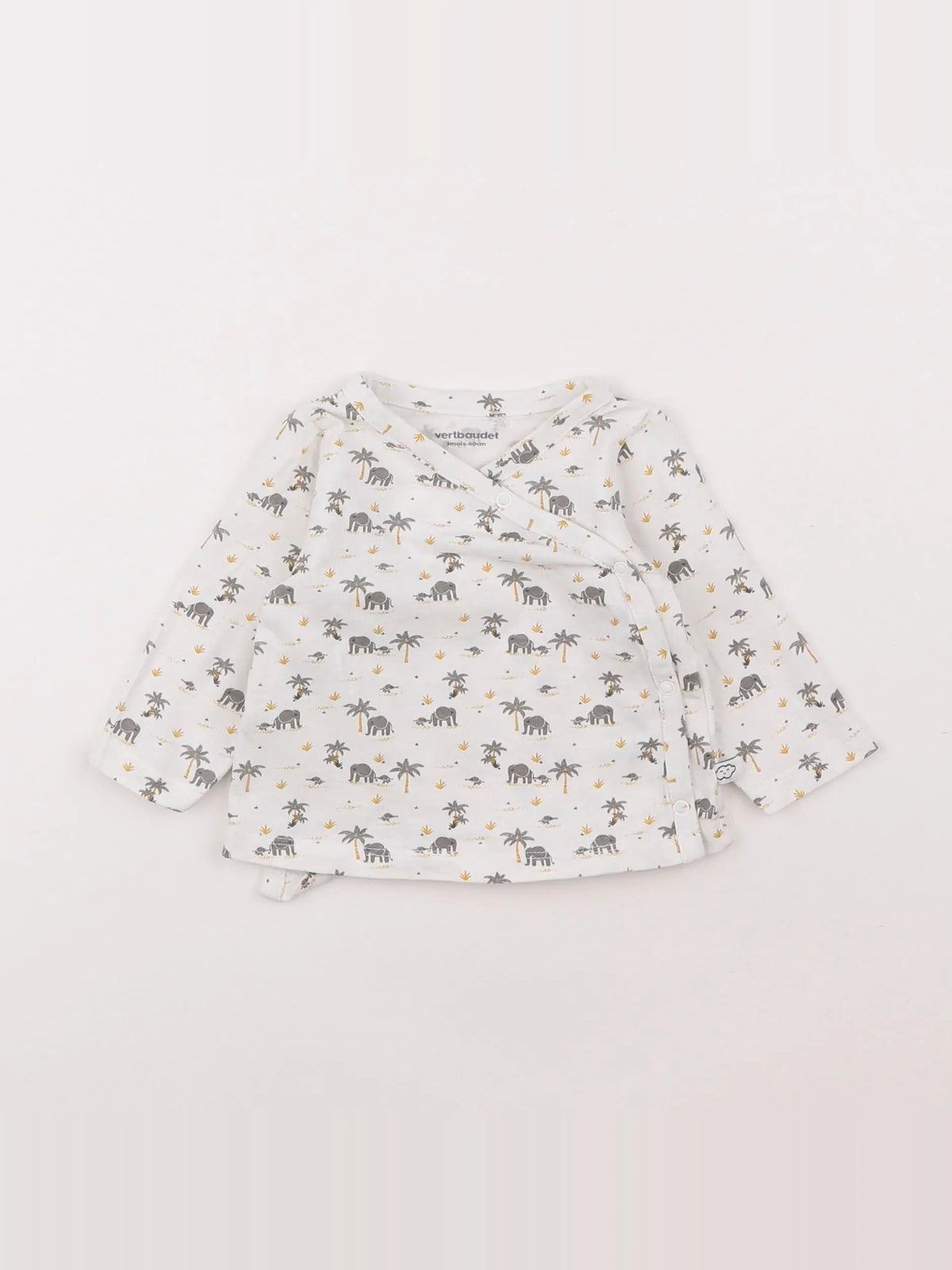 Vertbaudet - tee-shirt blanc - 3 mois