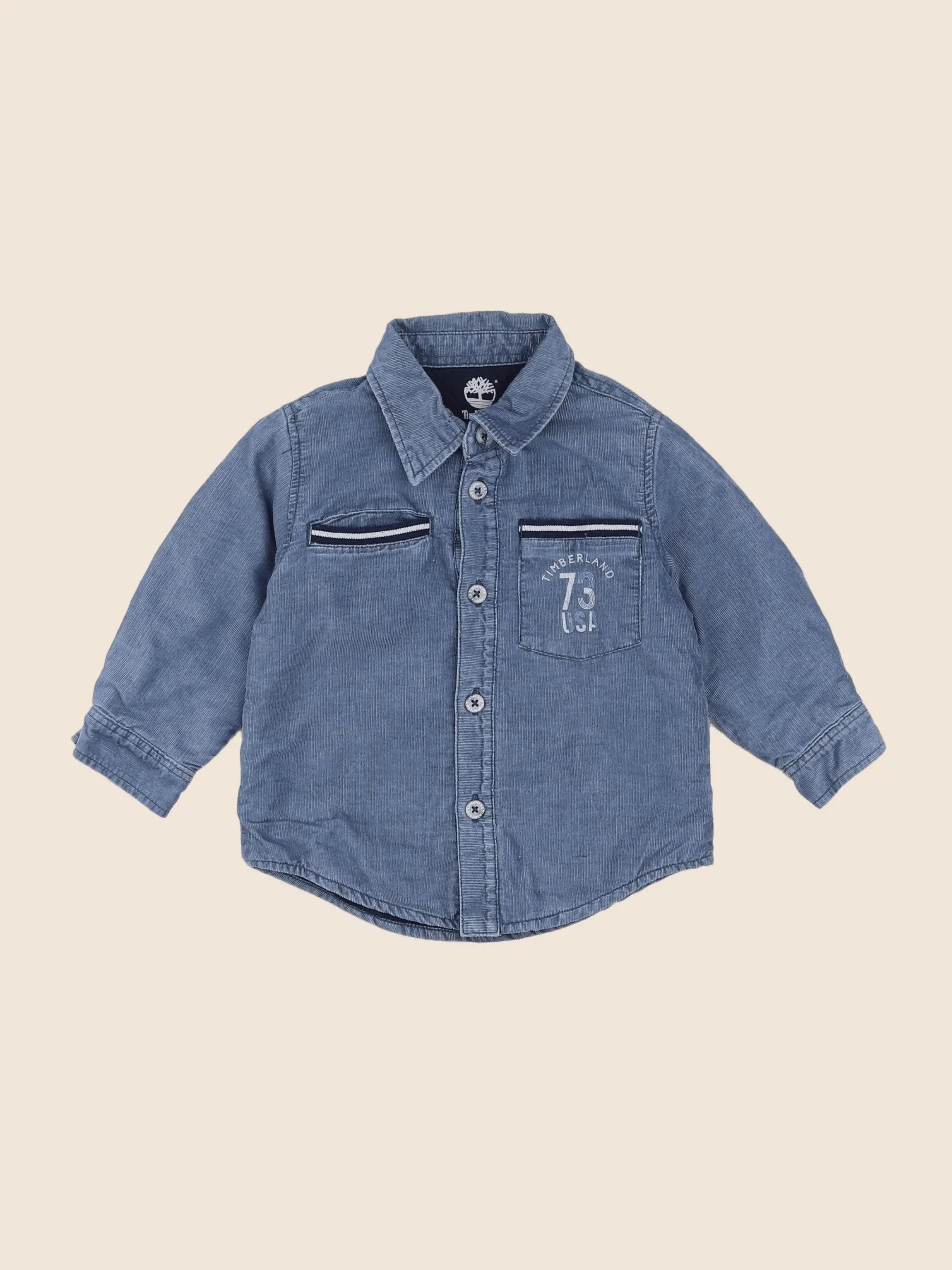 Timberland - chemise bleu - 12 mois