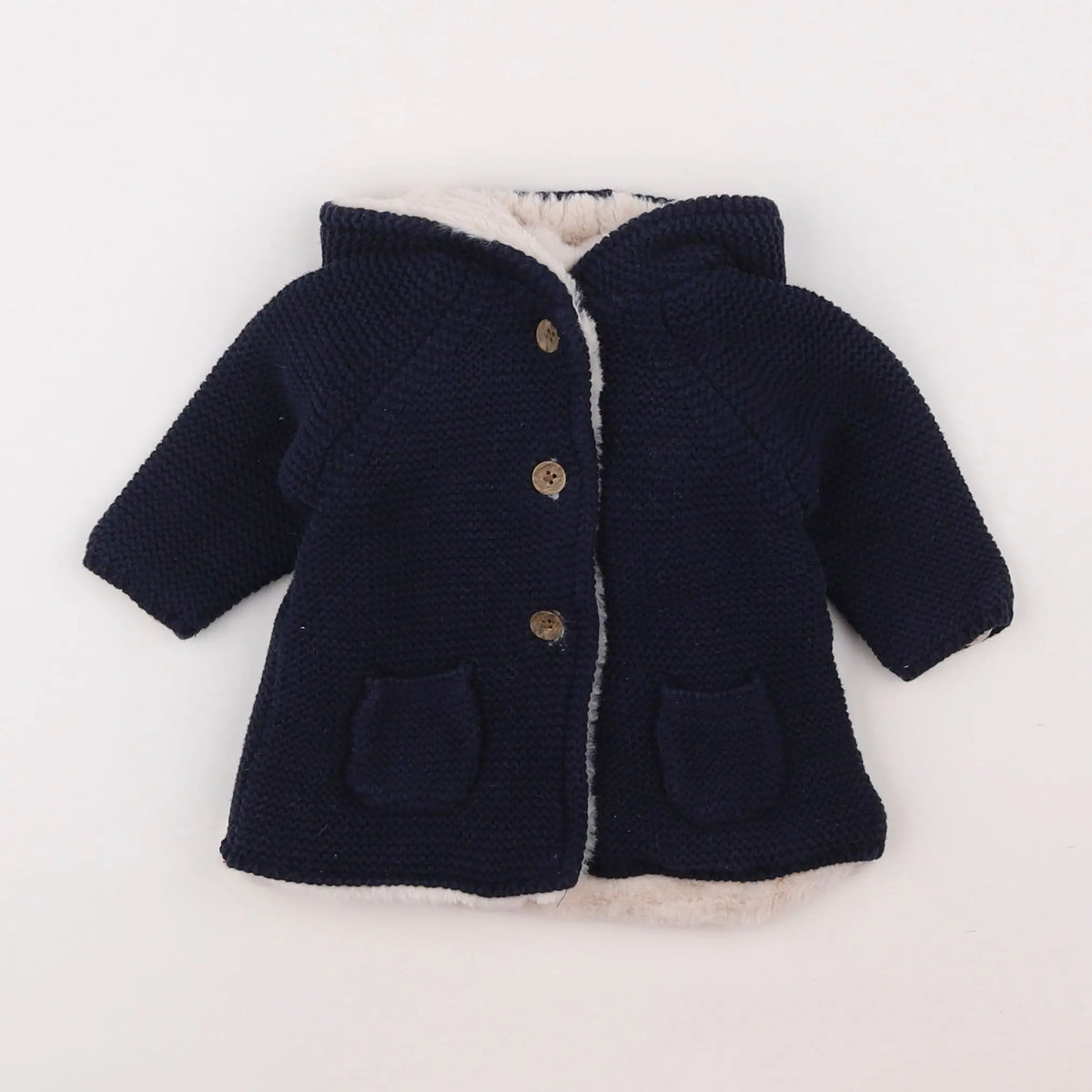 Vertbaudet - gilet bleu - 6 mois