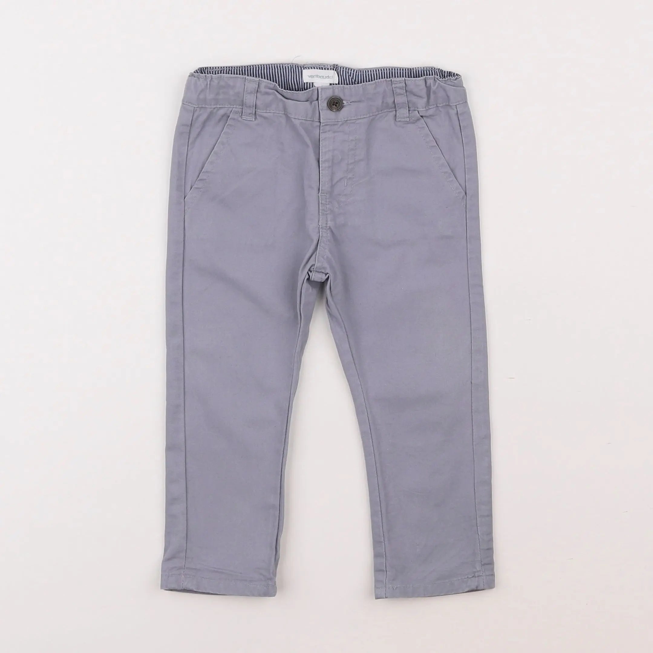 Vertbaudet - pantalon gris - 12 mois