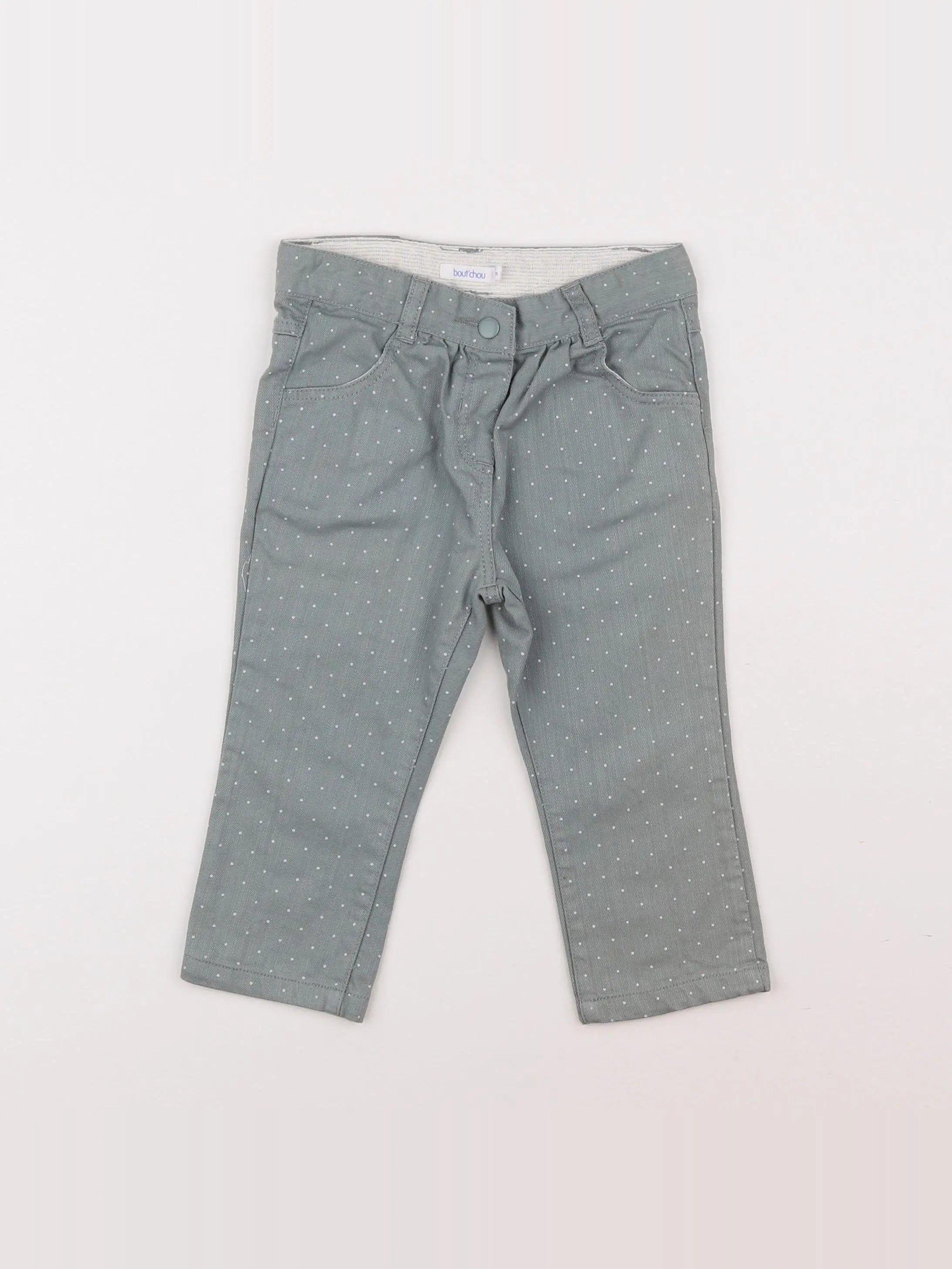 Boutchou - pantalon vert - 12 mois
