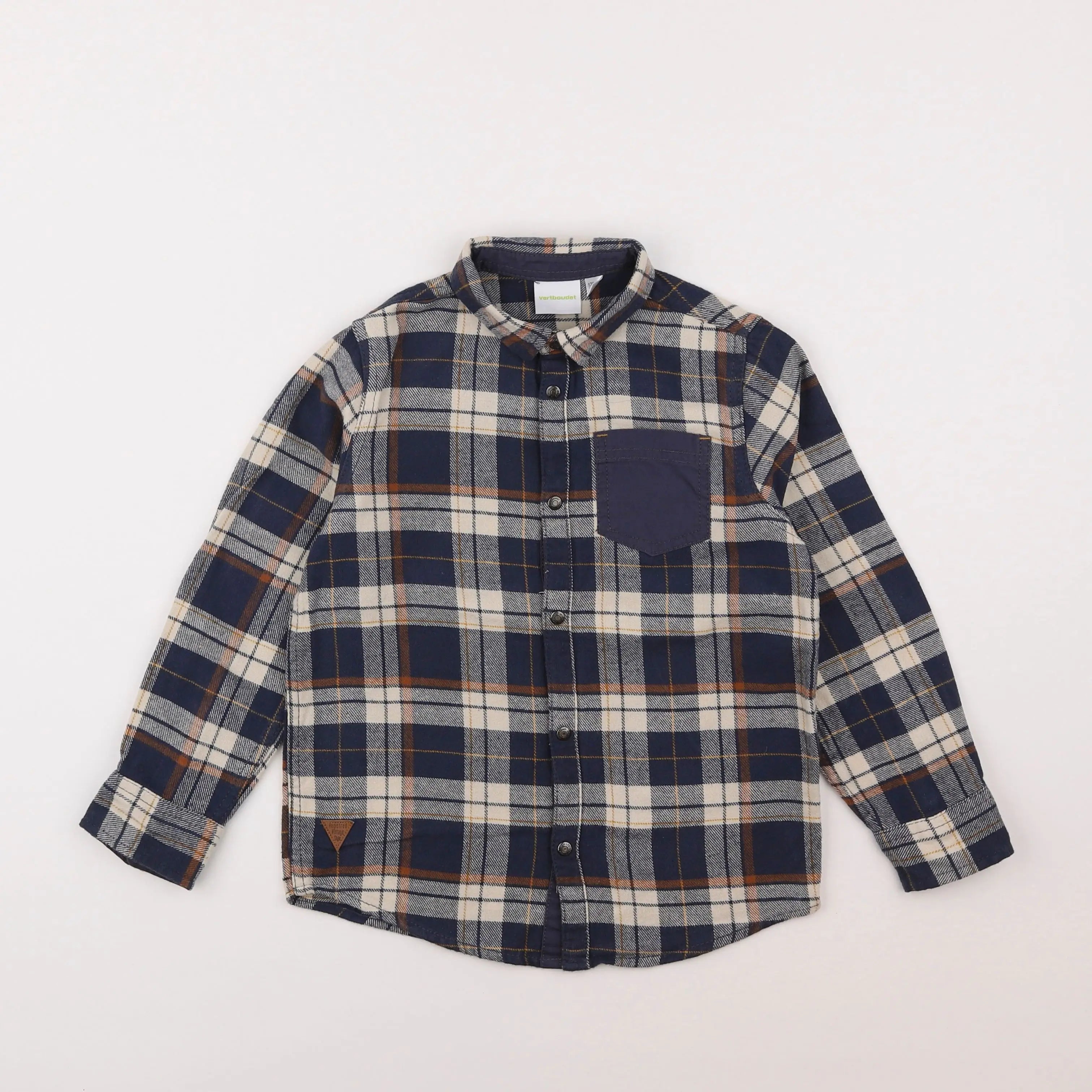 Vertbaudet - chemise bleu - 8 ans