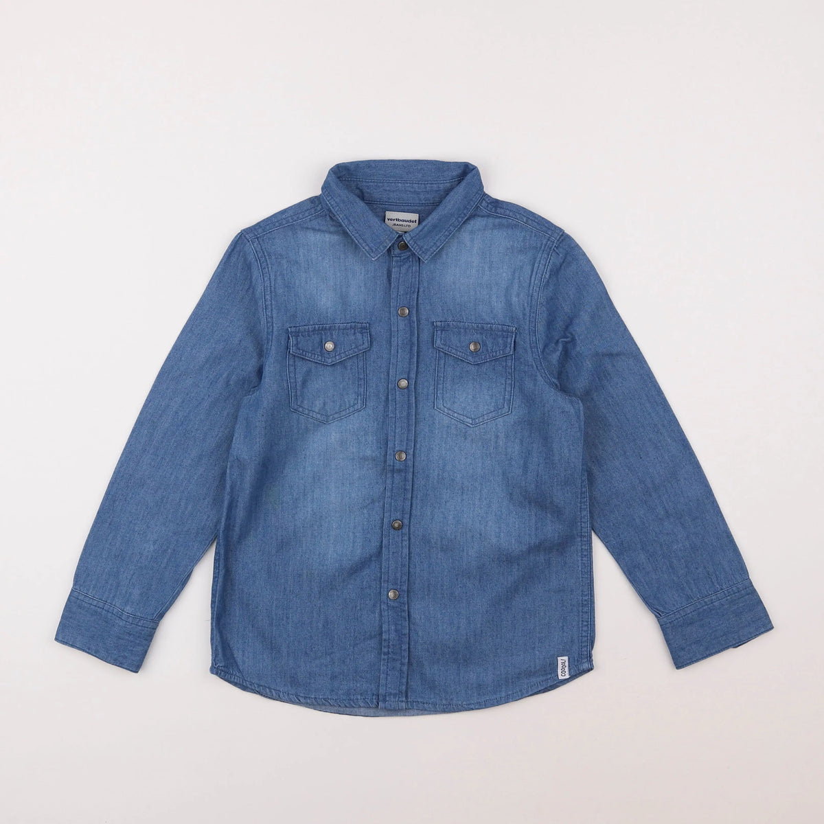 Vertbaudet - chemise bleu - 8 ans