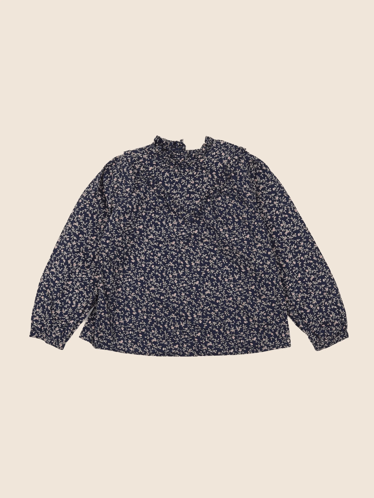 Vertbaudet - blouse beige, bleu - 10 ans