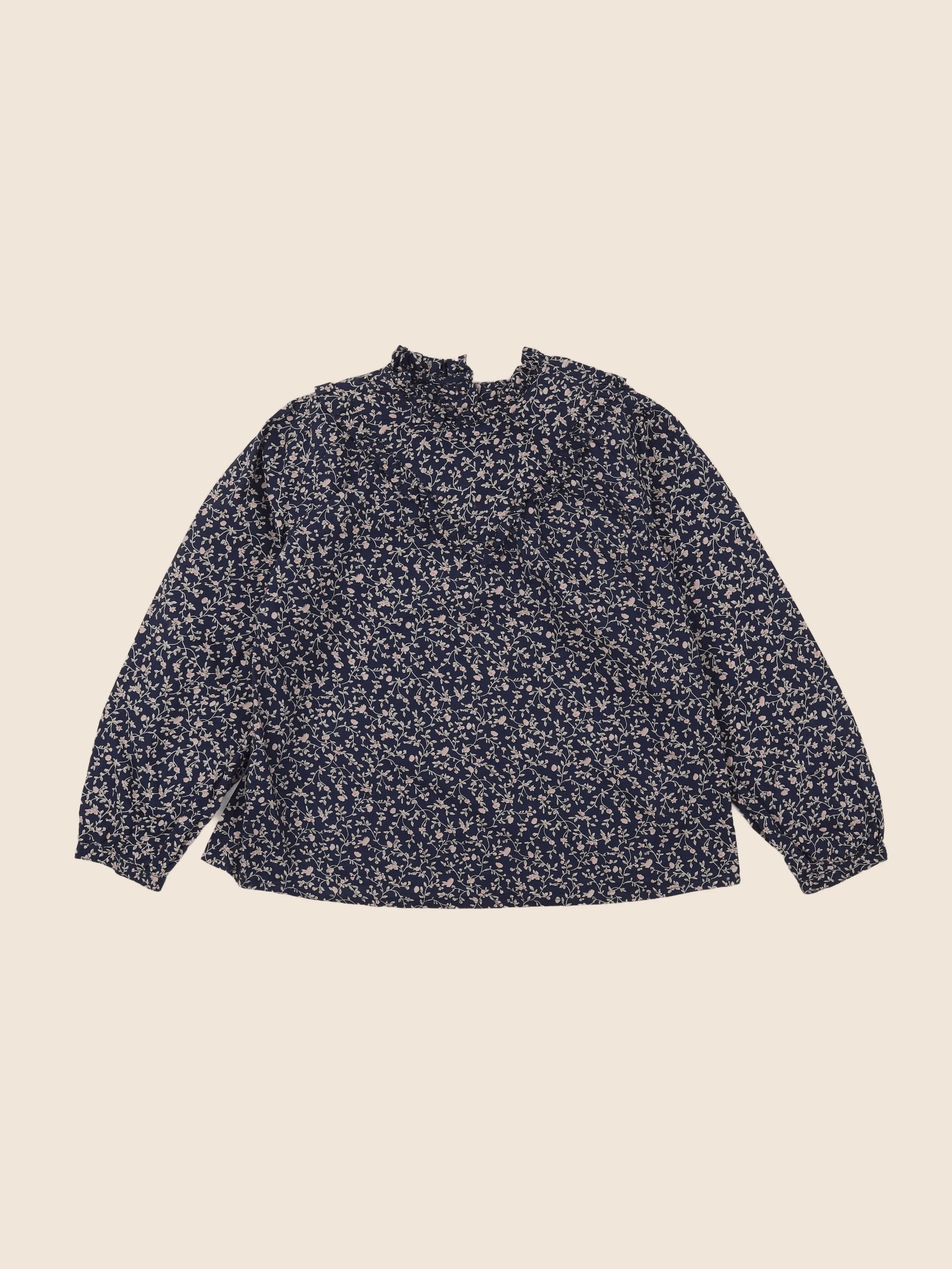 Vertbaudet - blouse beige, bleu - 10 ans