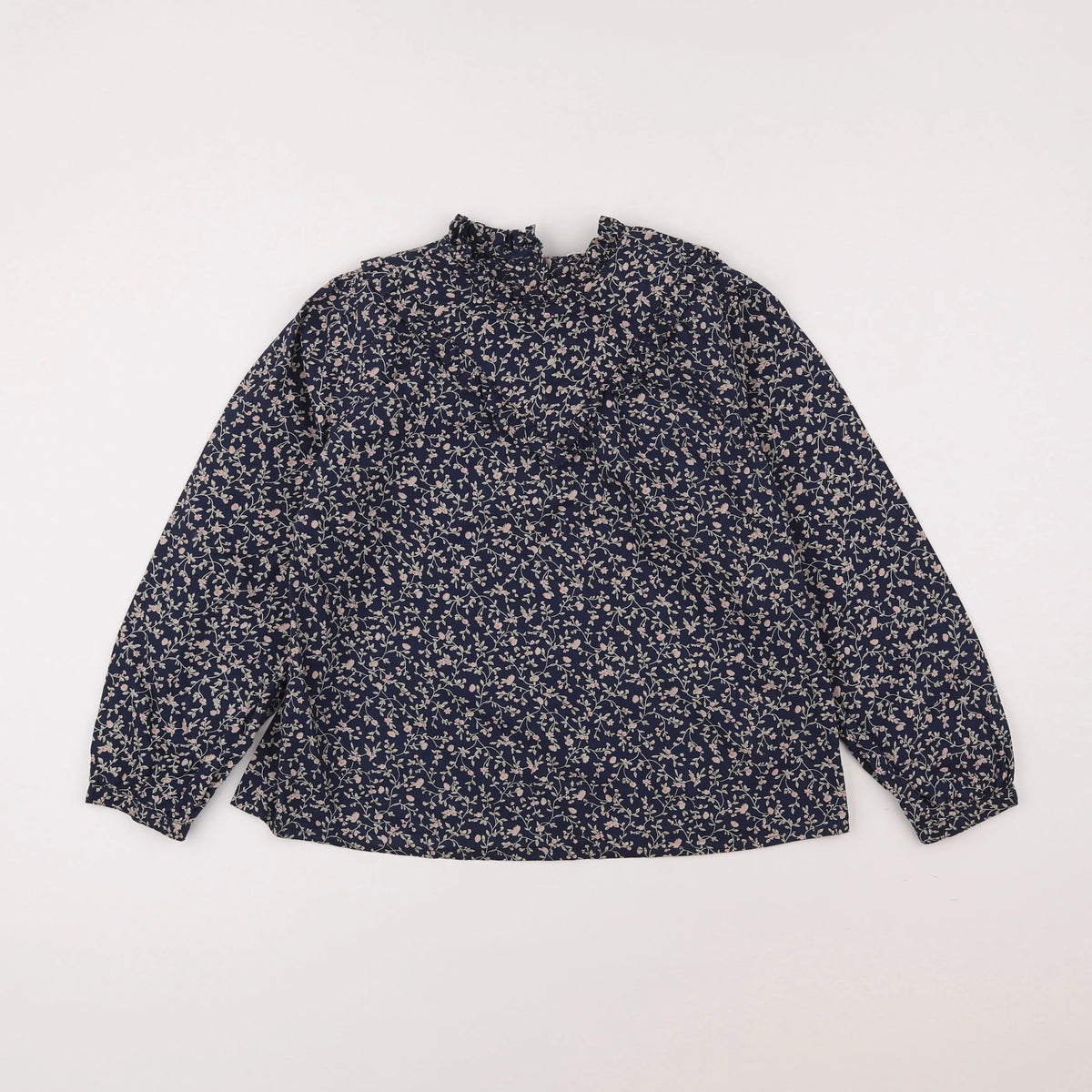 Vertbaudet - blouse beige, bleu - 10 ans
