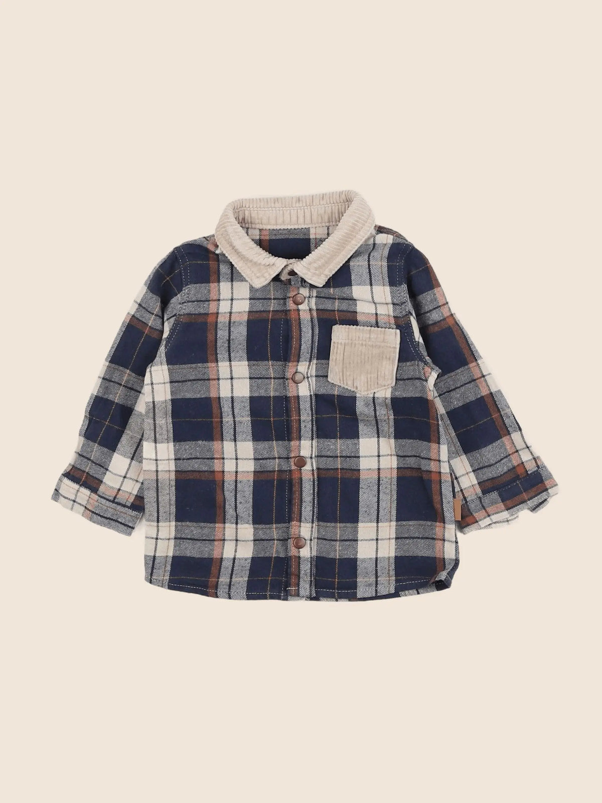 Vertbaudet - chemise multicolore - 9 mois