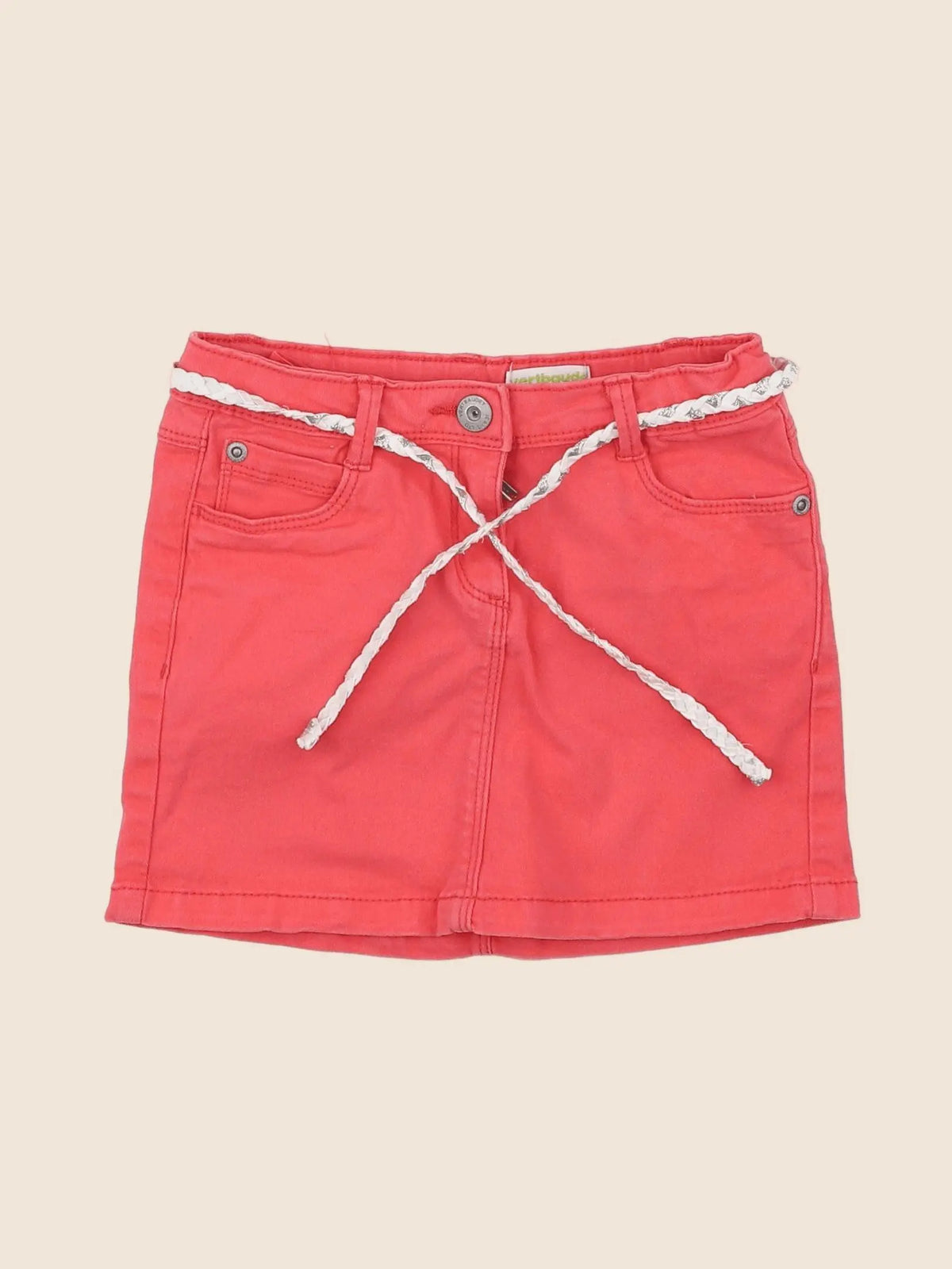 Vertbaudet - jupe rouge - 5 ans