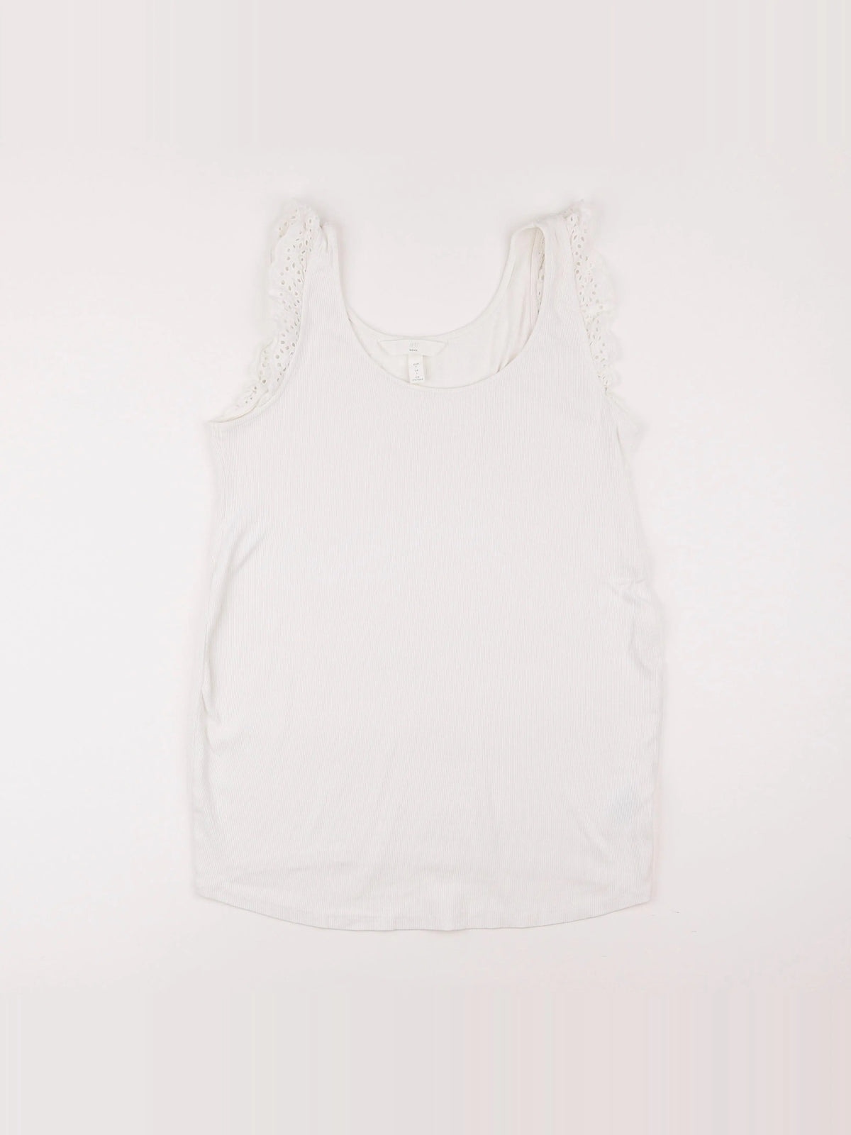 H&M - tee-shirt grossesse blanc - l