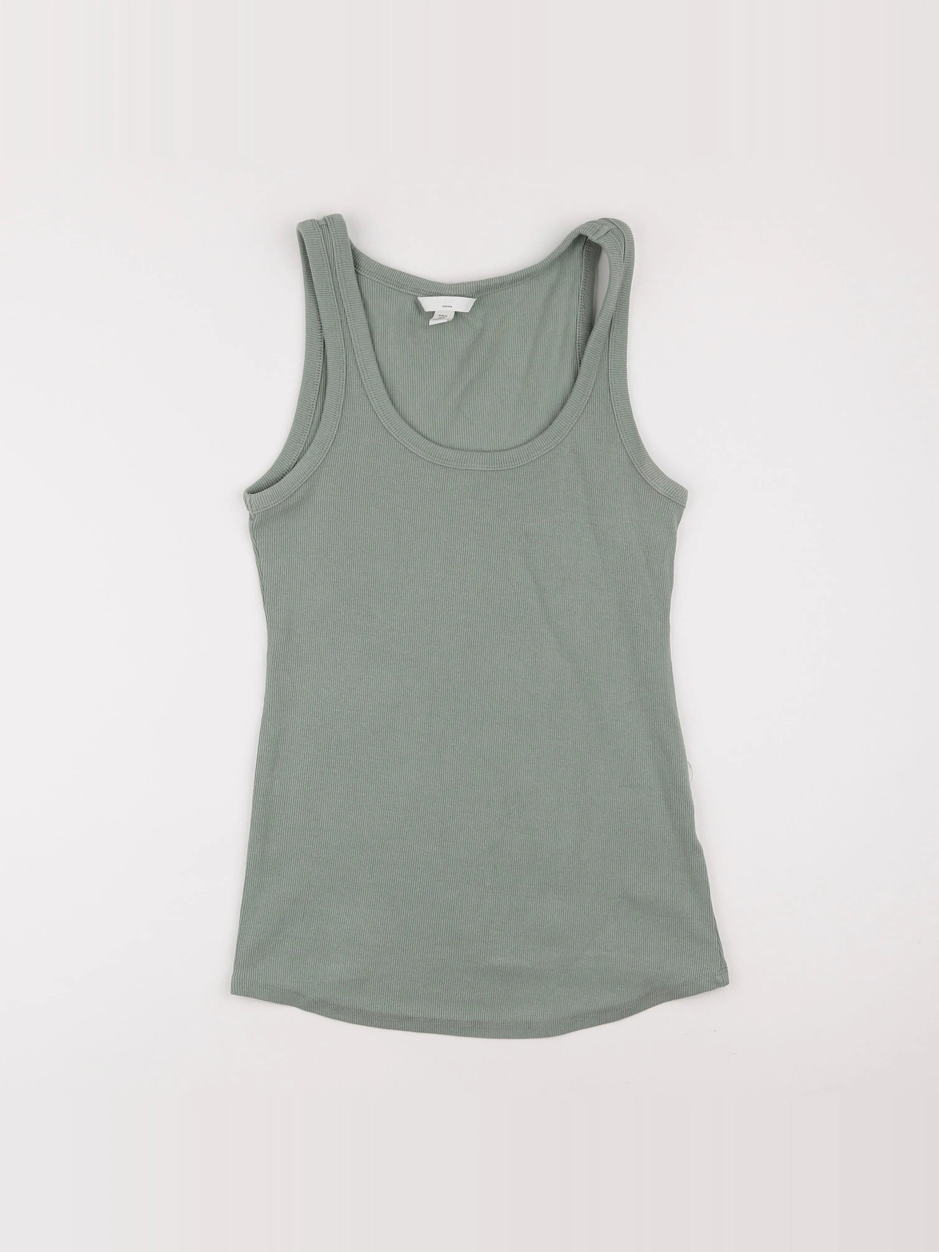 H&M - tee-shirt grossesse vert - m