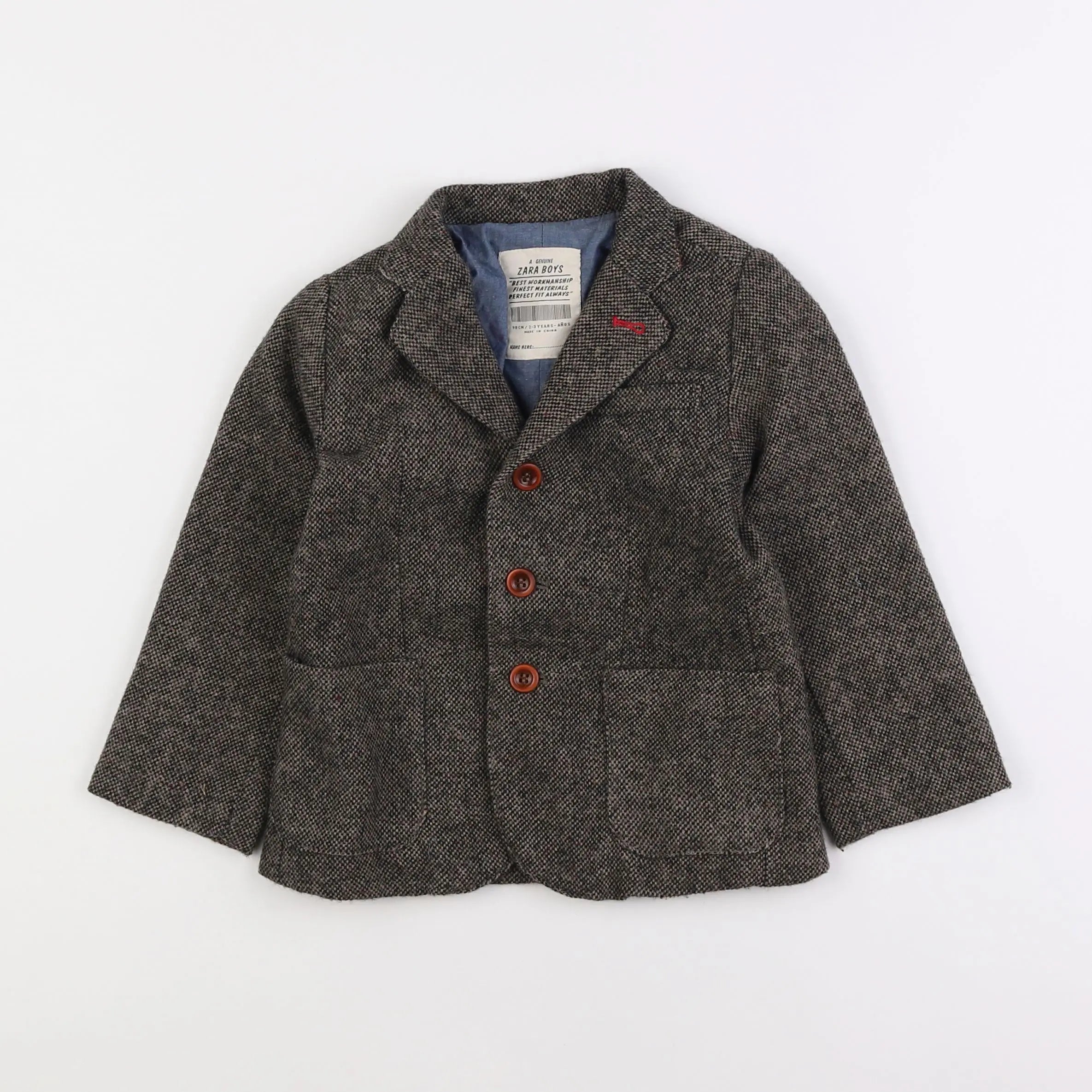 Zara - veste gris - 2/3 ans