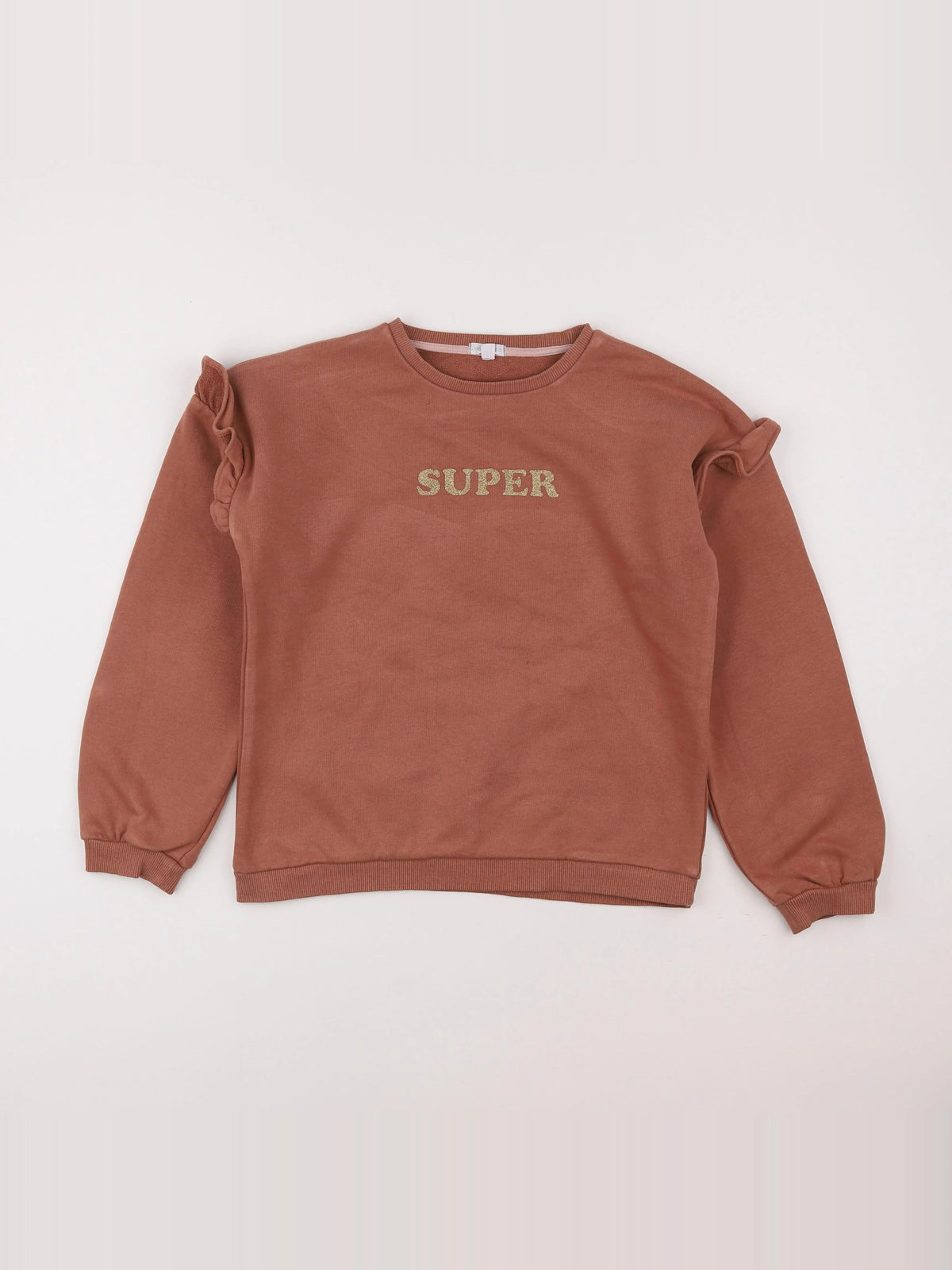 Vertbaudet - sweat rose - 12 ans