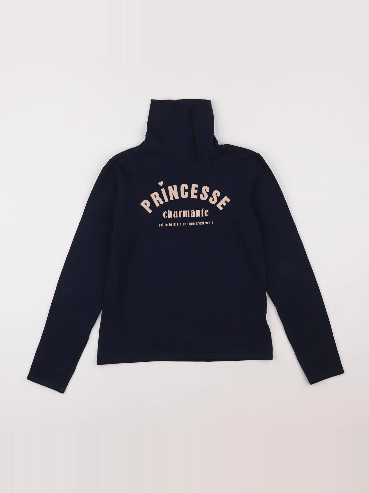 Vertbaudet - sous-pull bleu - 10 ans
