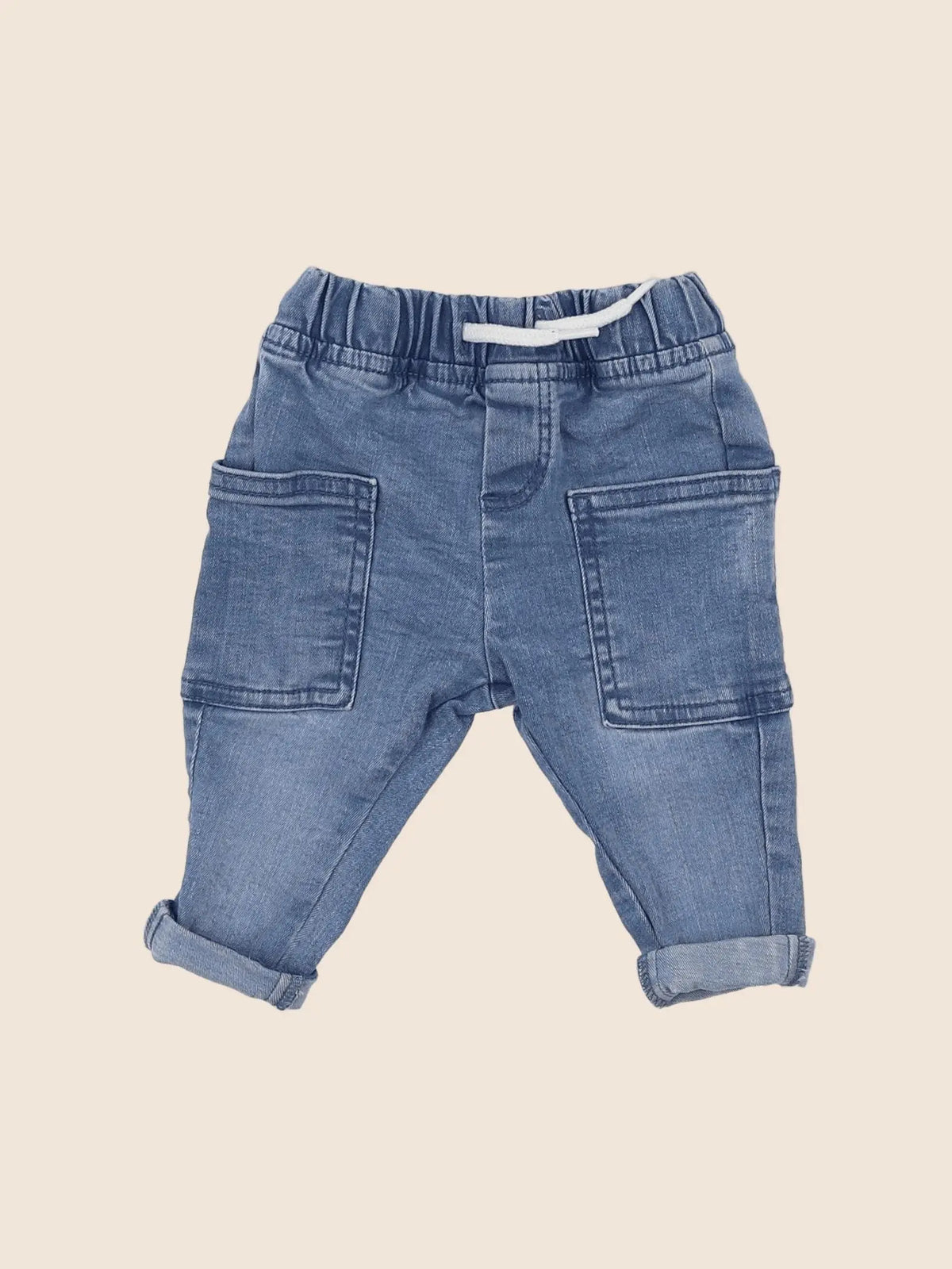 Vertbaudet - jean bleu - 3 mois
