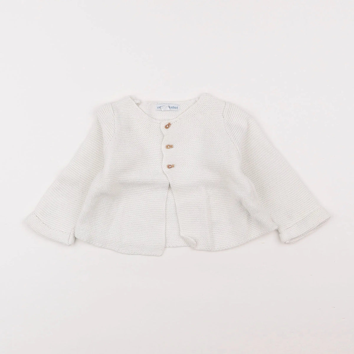 Vertbaudet - gilet blanc - 6 mois