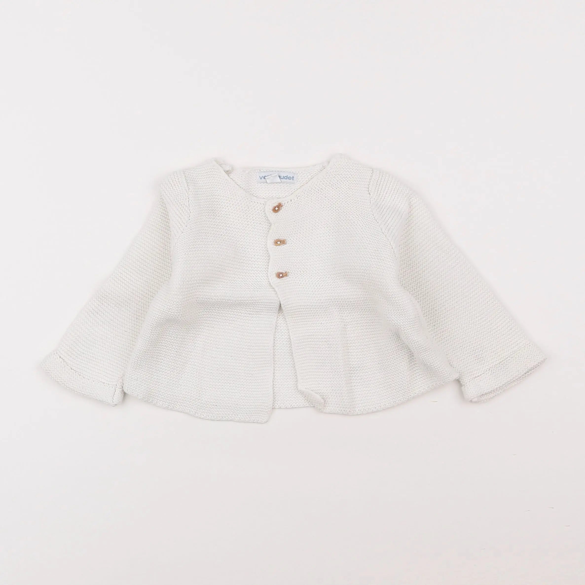 Vertbaudet - gilet blanc - 6 mois