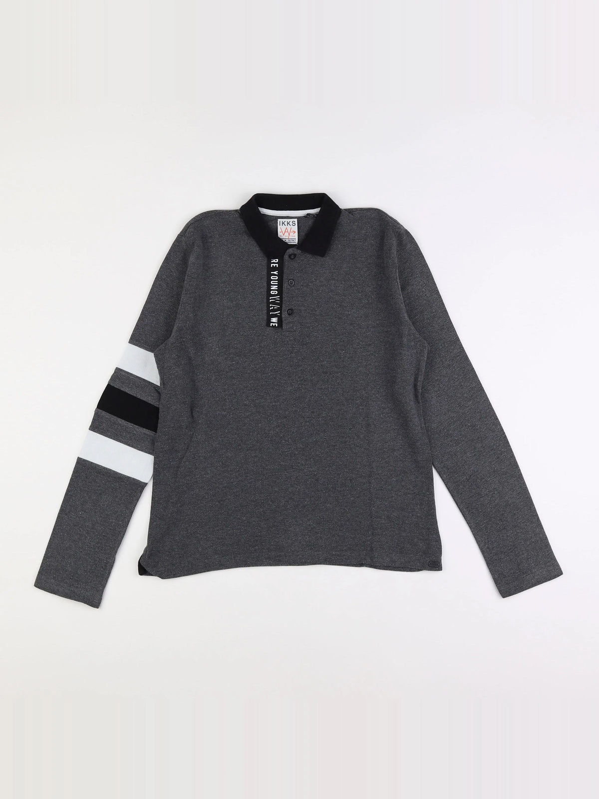 IKKS - polo gris - 14 ans