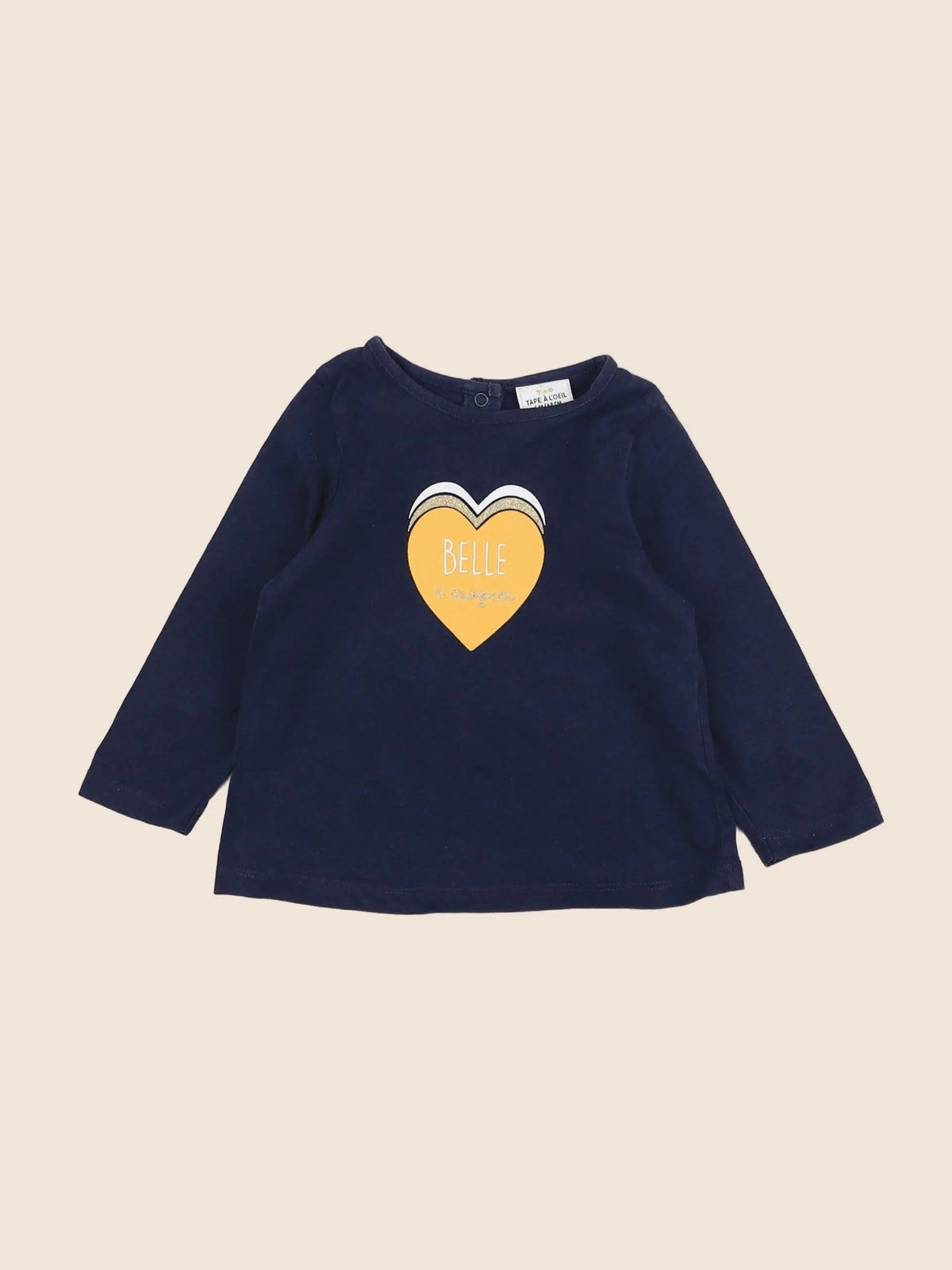 Tape à l'oeil - tee-shirt bleu - 6 mois