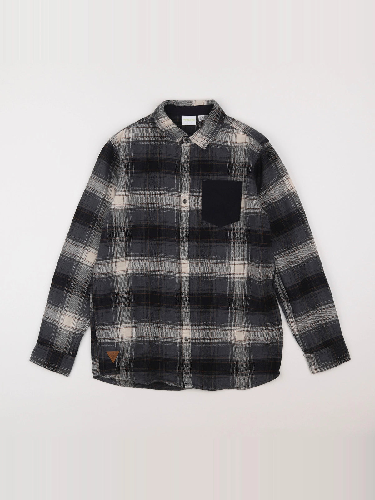 Vertbaudet - chemise gris - 14 ans