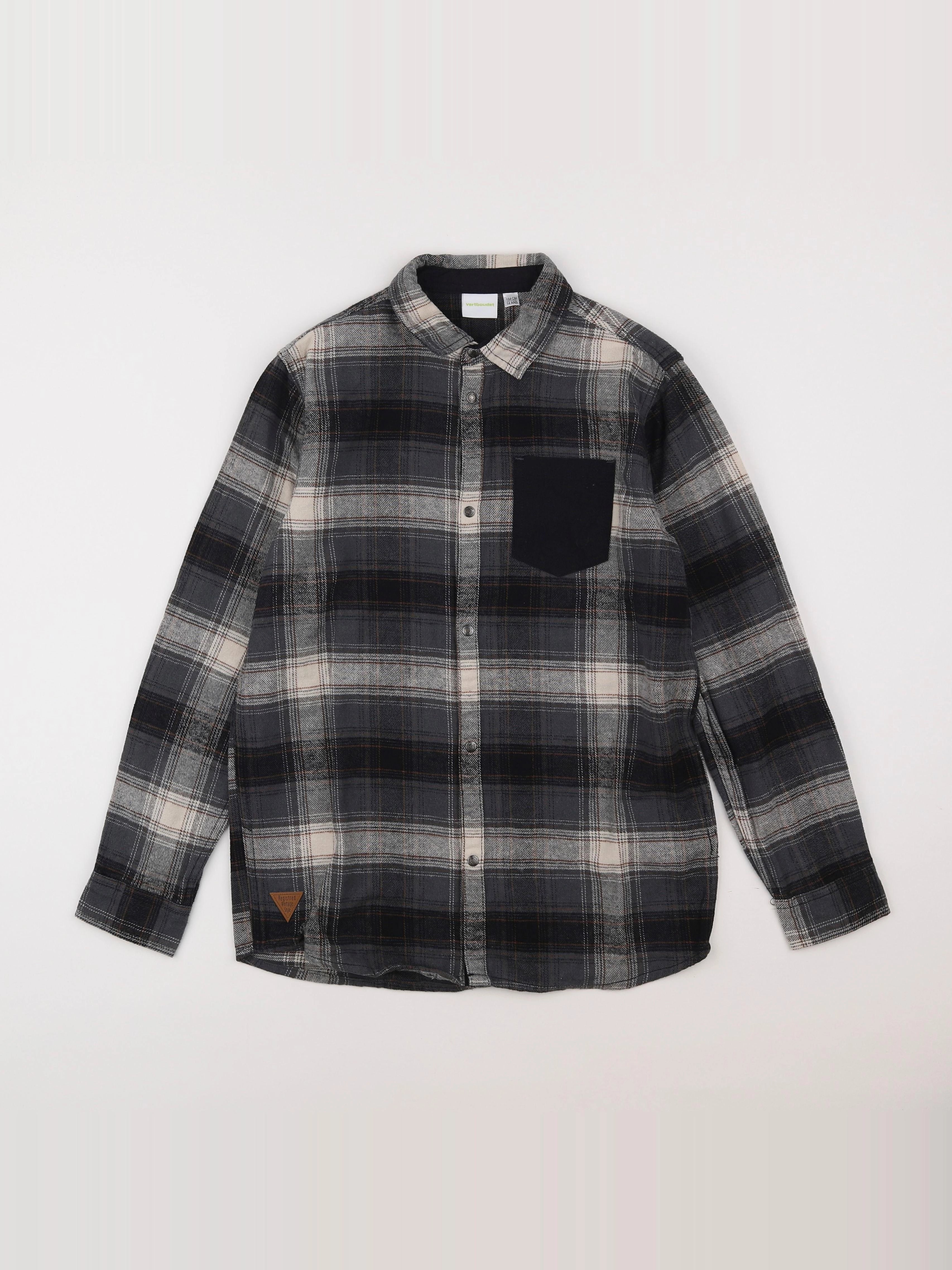 Vertbaudet - chemise gris - 14 ans