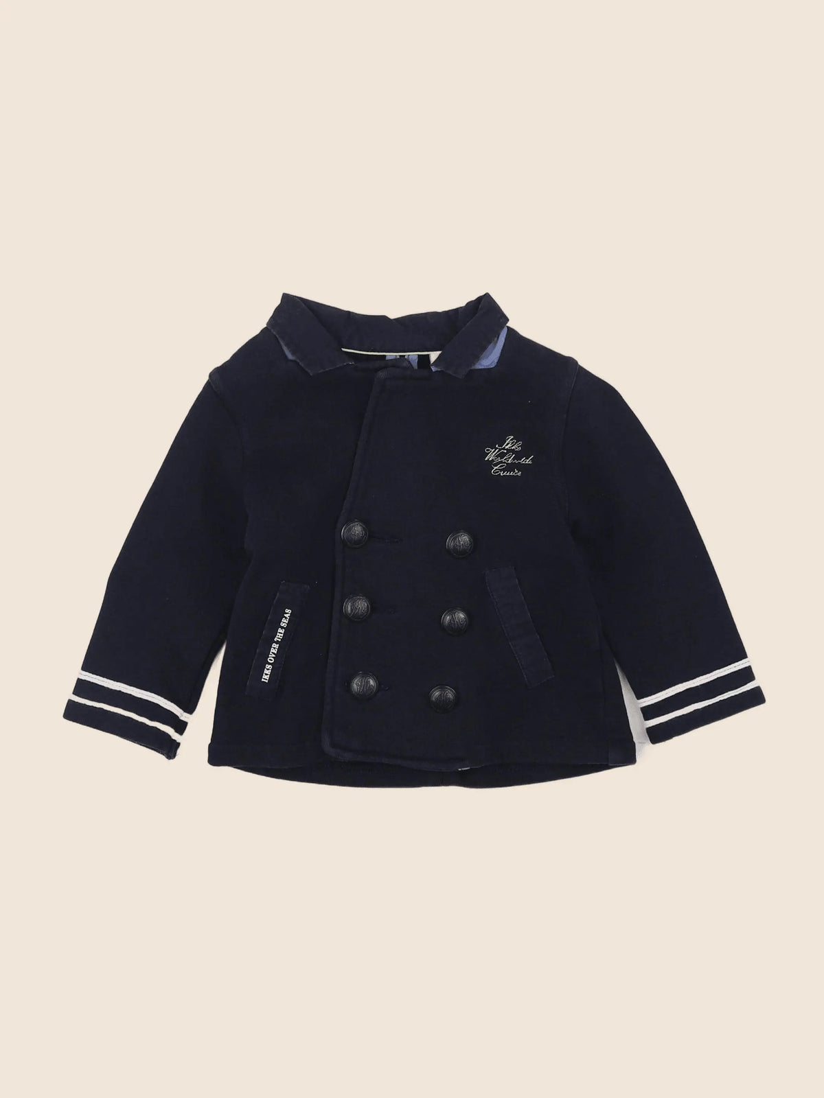 IKKS - veste bleu - 6 mois