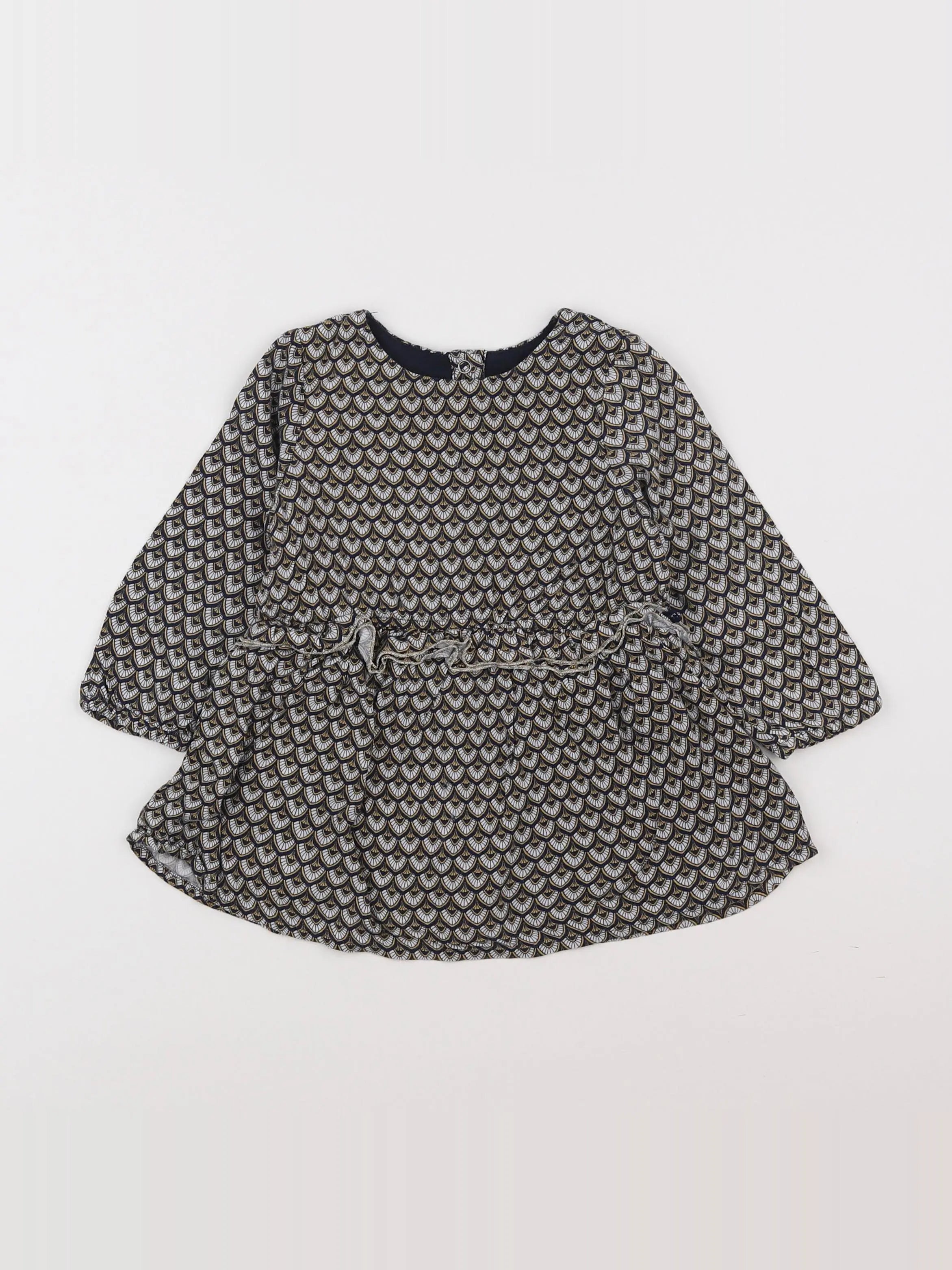 IKKS - robe bleu - 12 mois