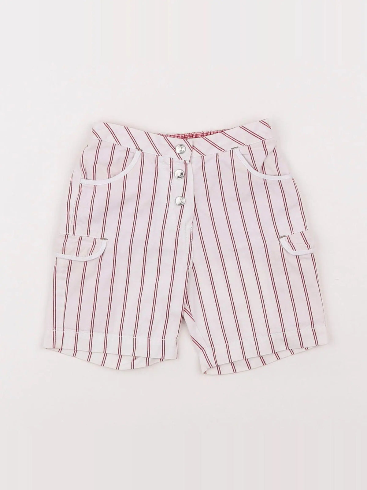 Jacadi - short blanc, rouge - 3 mois
