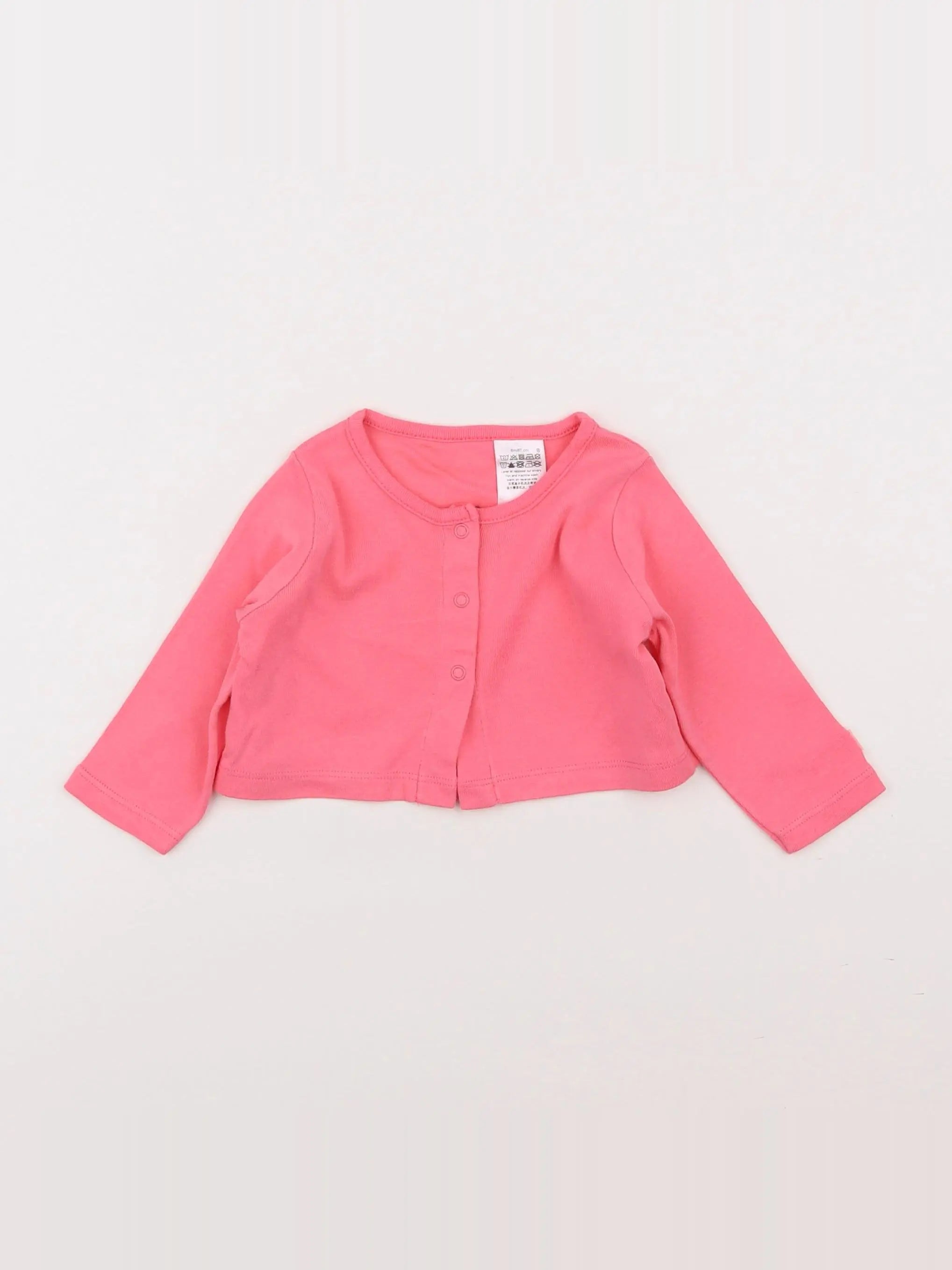 Petit Bateau - sweat rose - 6 mois