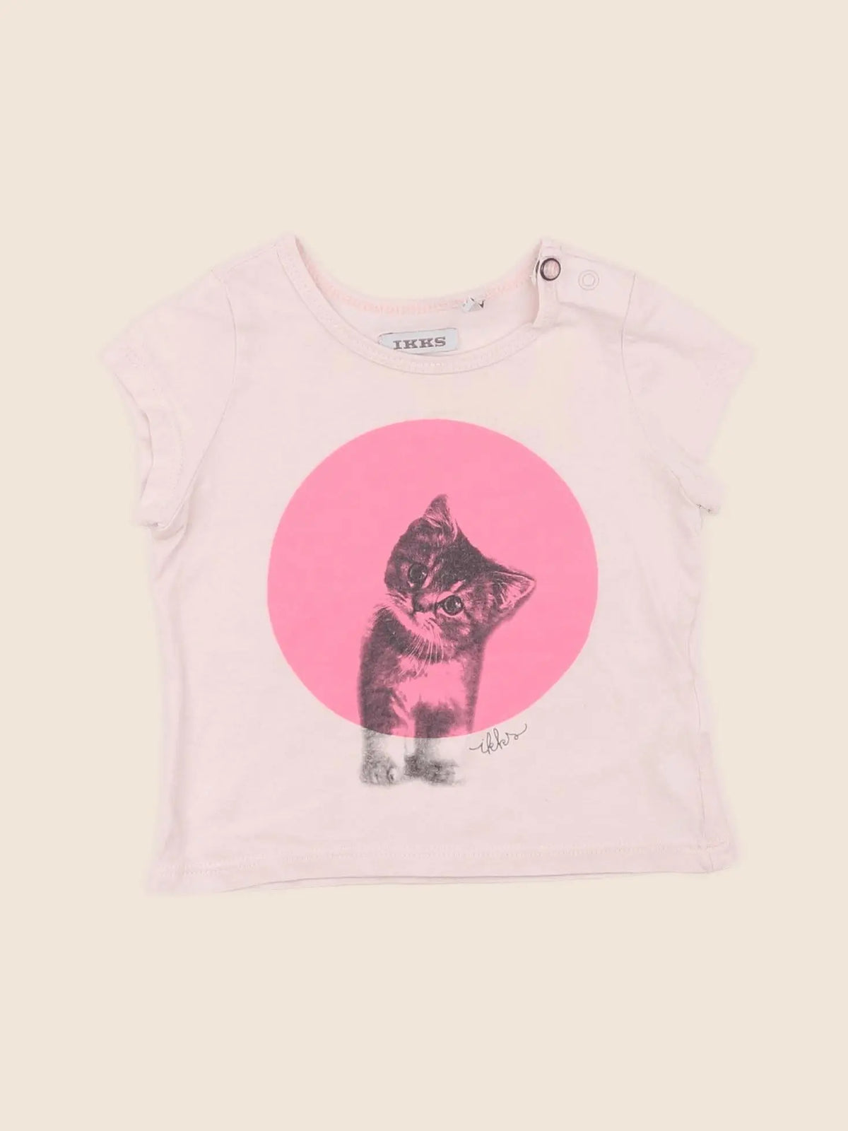IKKS - tee-shirt rose - 6 mois