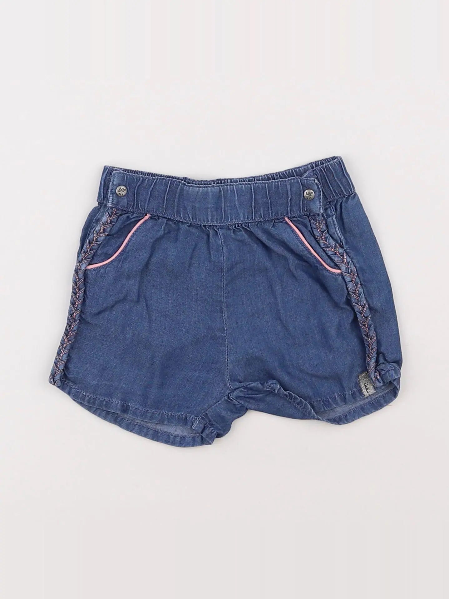 IKKS - short bleu - 12 mois