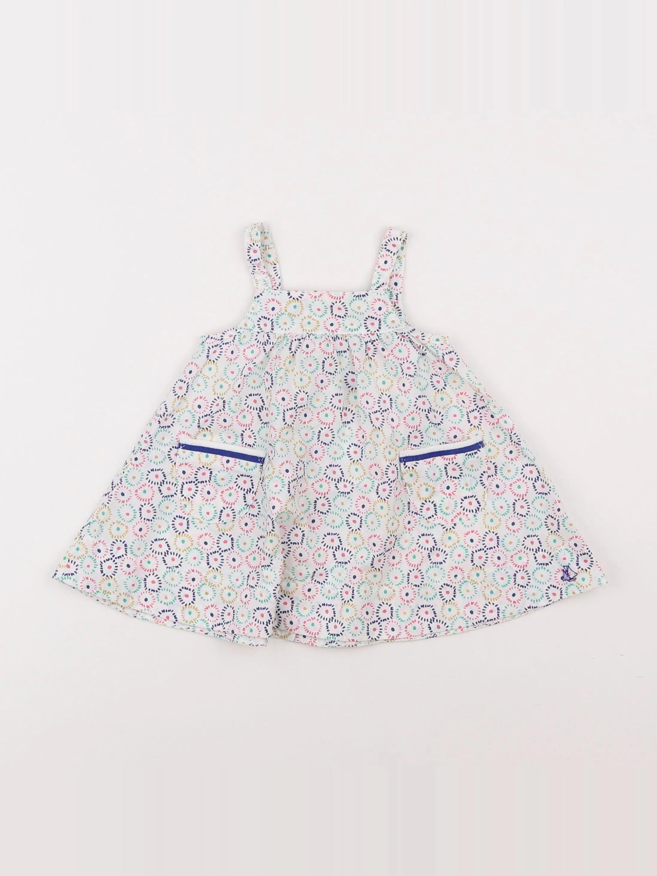 Petit Bateau - robe multicolore - 3 mois