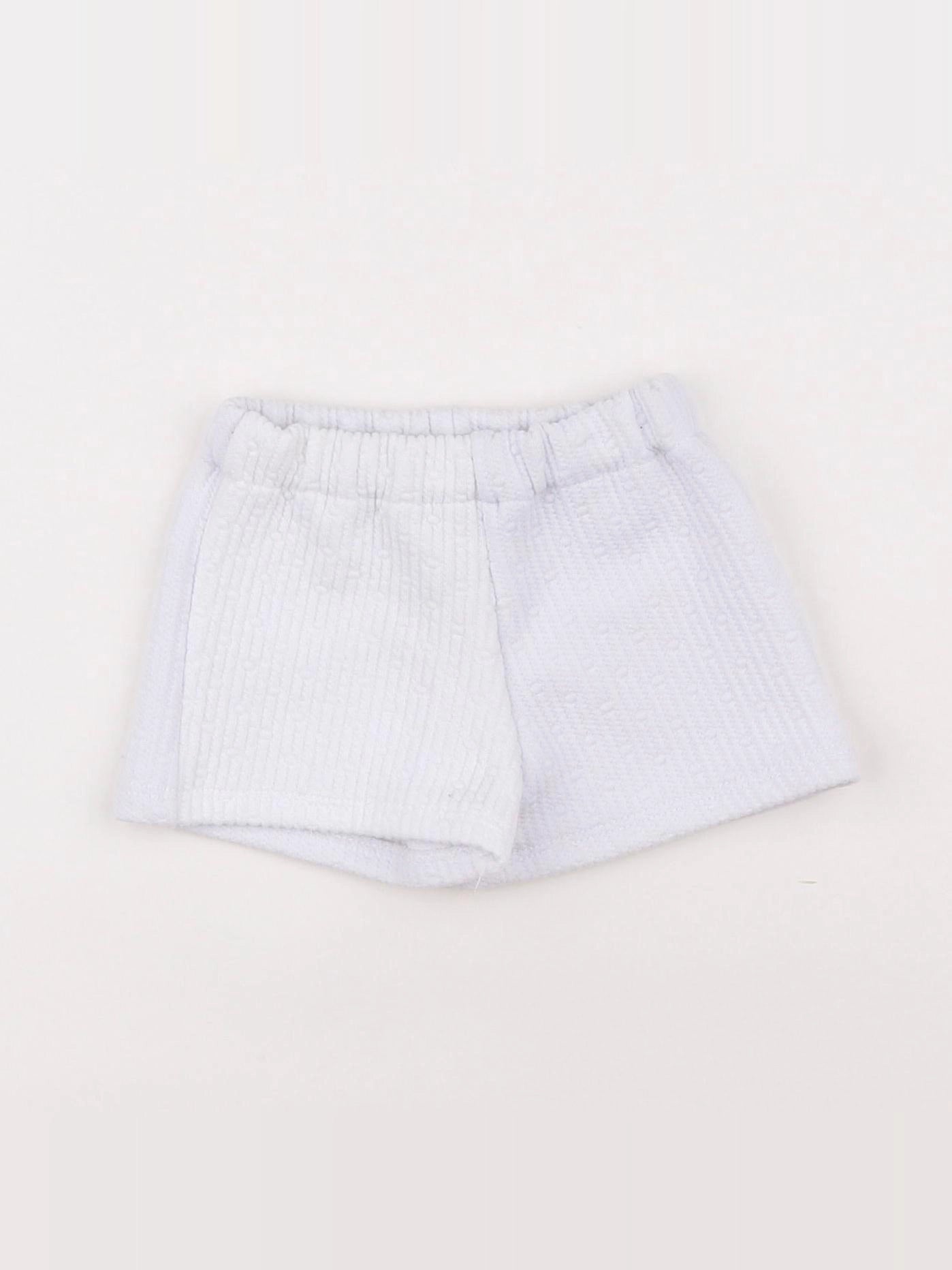Frangin Frangine - short blanc - 3 mois